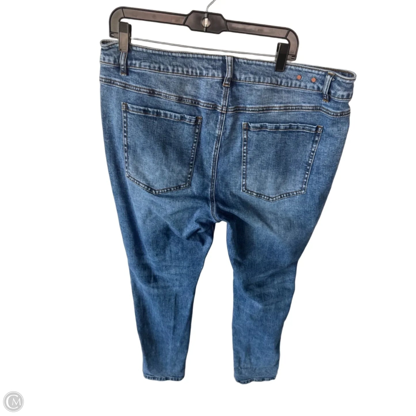 Jeans Skinny By Cabi In Blue Denim, Size: 18