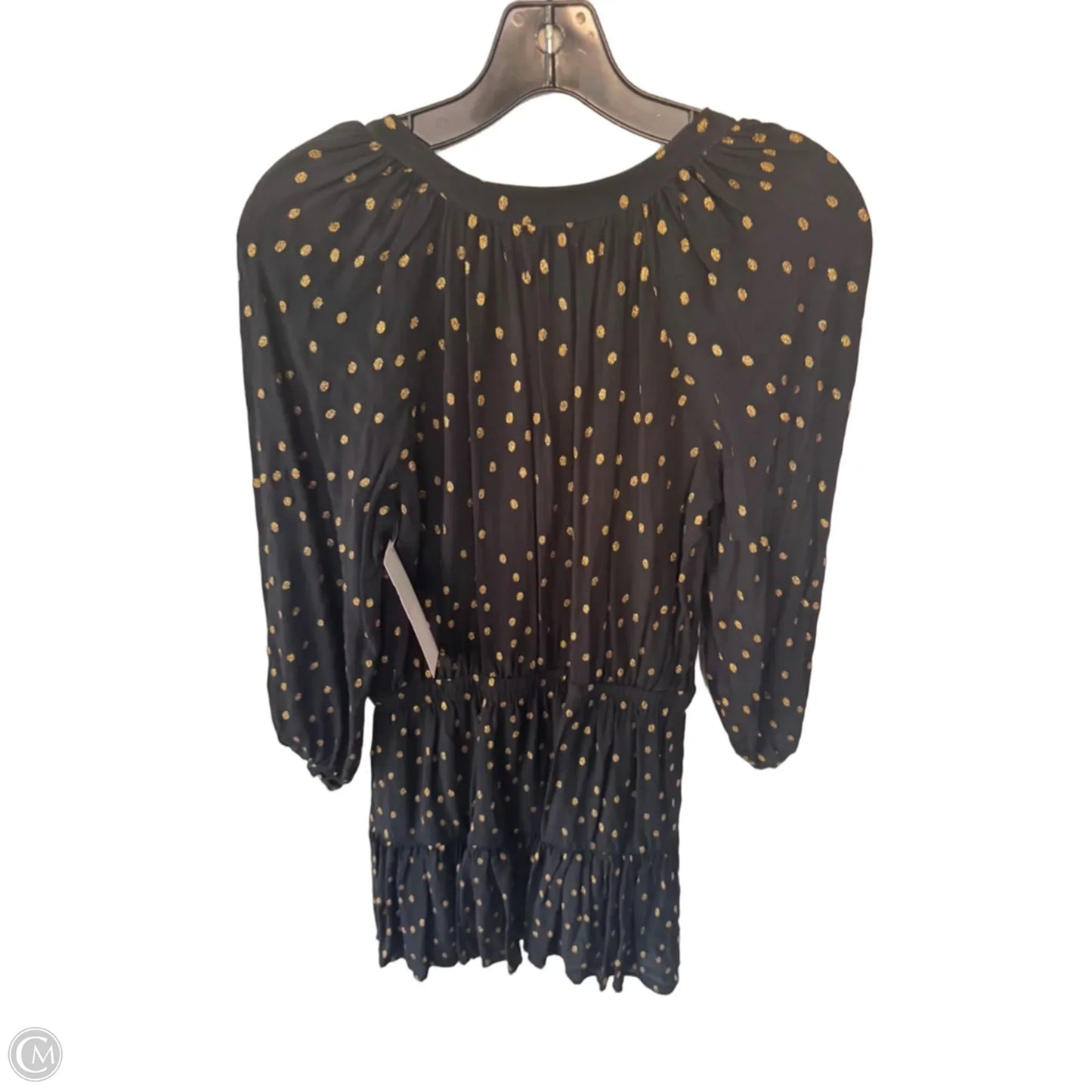 Dress Casual Short By Velvet By Graham & Spencer In Black & Gold, Size: Xs