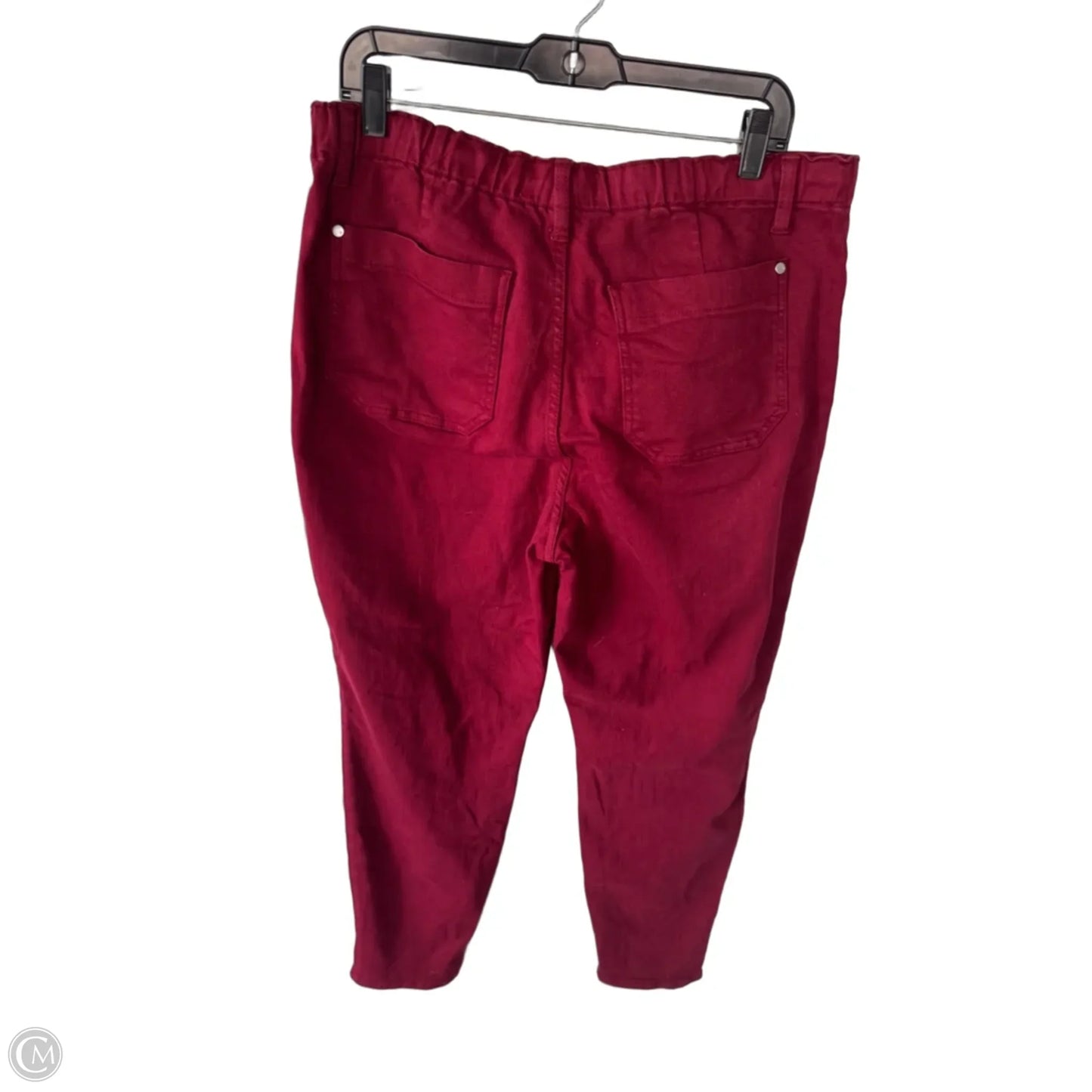 Jeans Straight By Judy Blue In Red Denim, Size: 14