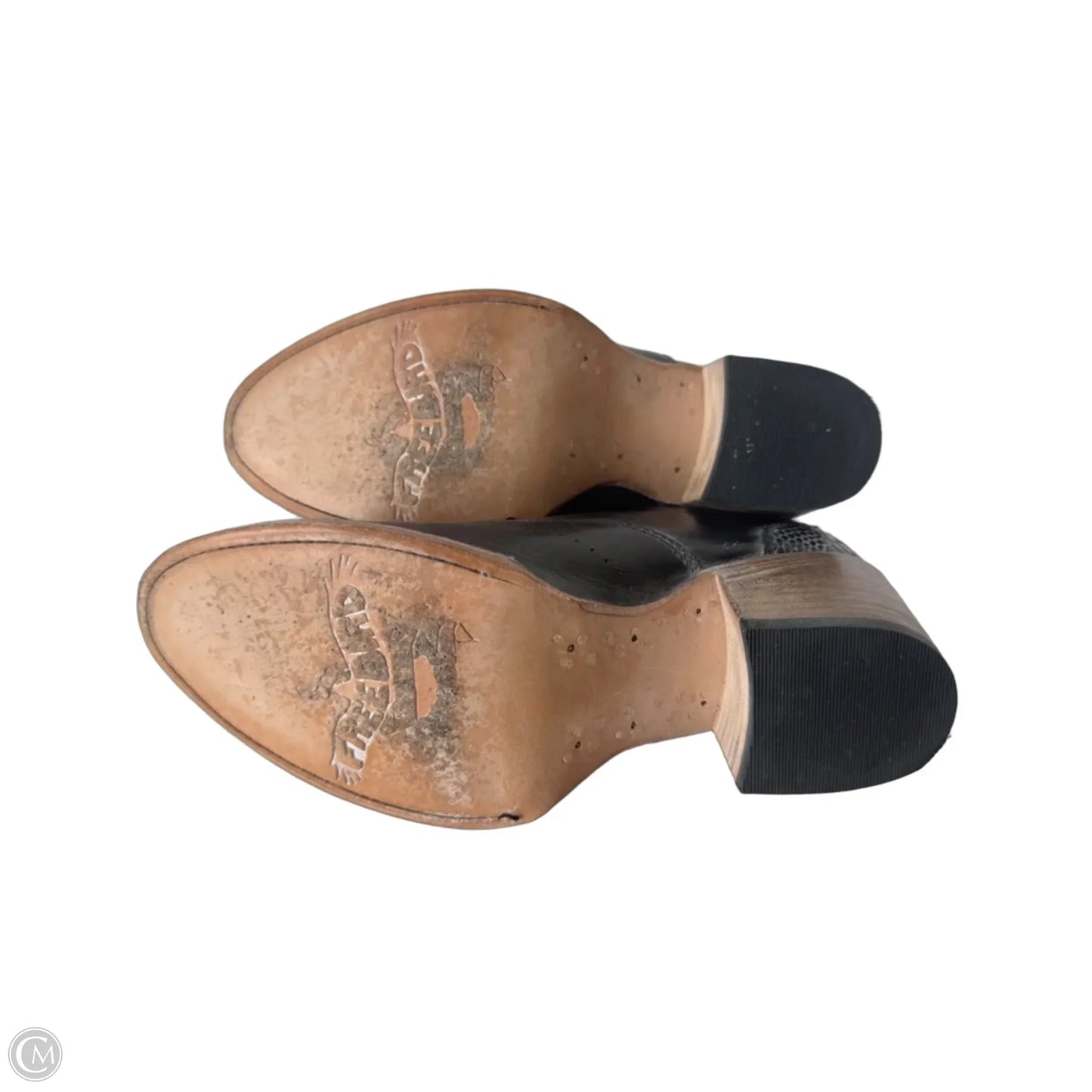 Boots Ankle Heels By Freebird In Black, Size: 7
