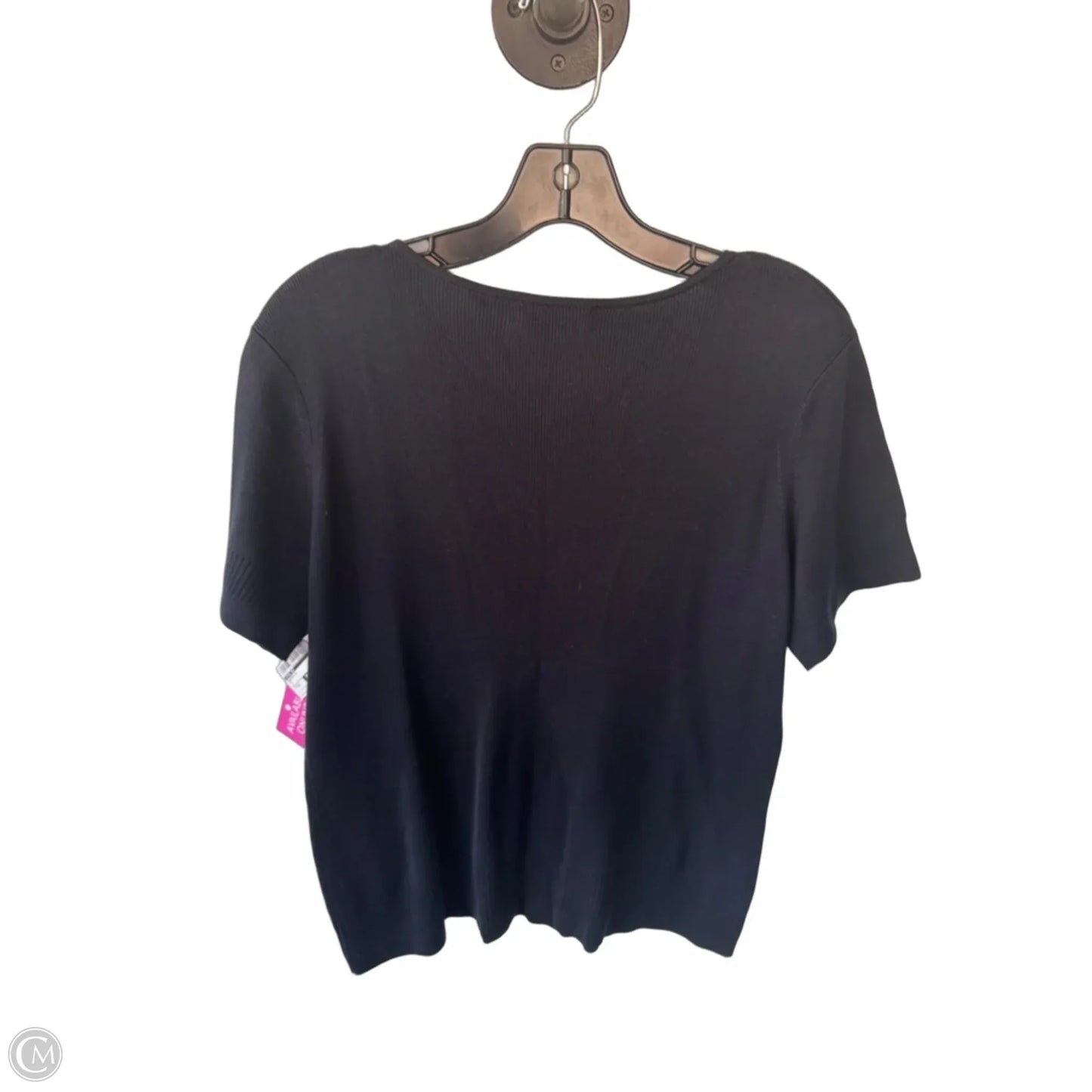 Sweater Short Sleeve By Votre Nom In Navy, Size: 1x