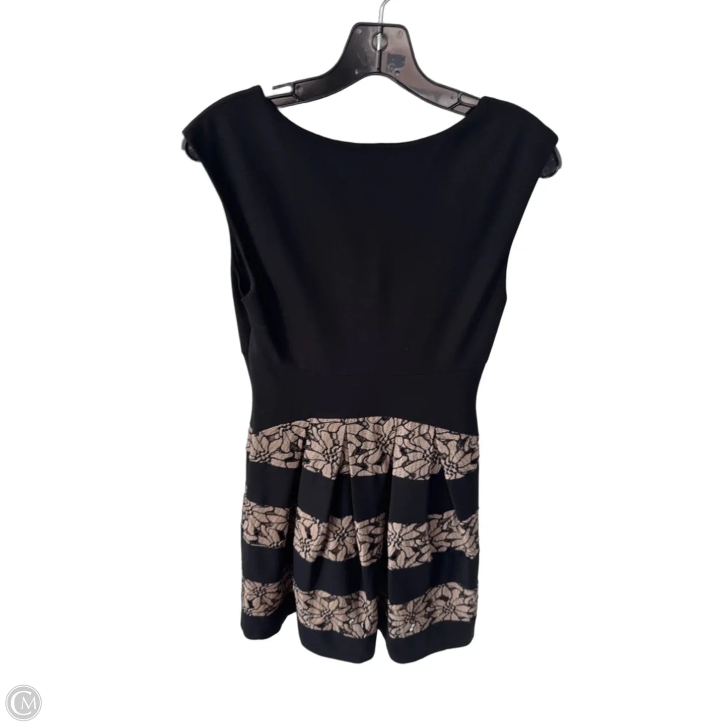Dress Party Short By Eva Franco In Black & Tan, Size: S
