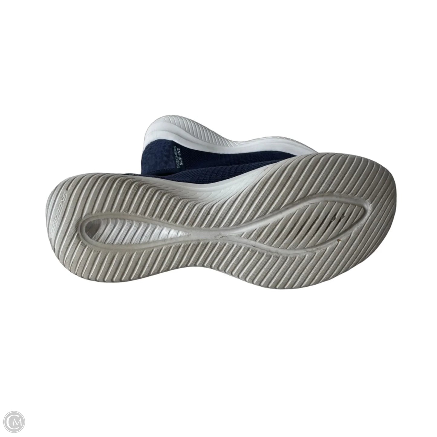 Shoes Sneakers By Skechers In Blue & White, Size: 8.5