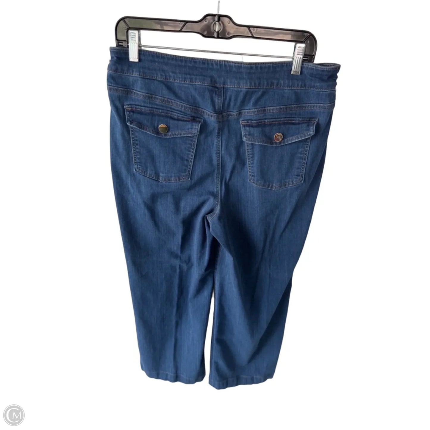 Jeans Wide Leg By Chicos In Blue Denim, Size: 10