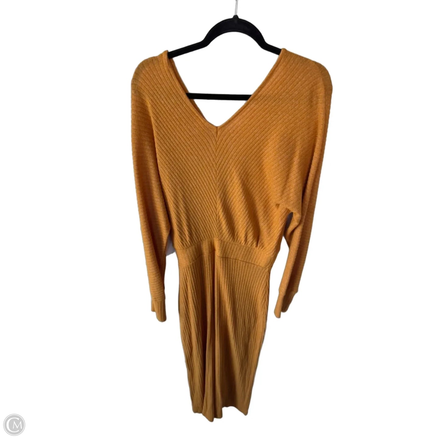 Dress Casual Midi By Daily Practice By Anthropologie In Yellow, Size: S