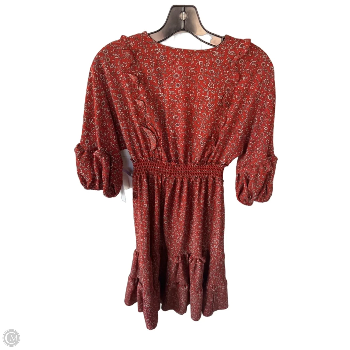 Dress Casual Midi By Max Studio In Red & White, Size: Xs