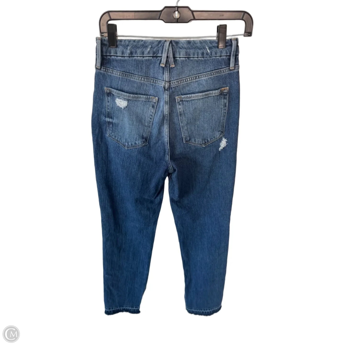 Jeans Straight By Good American In Blue Denim, Size: 0