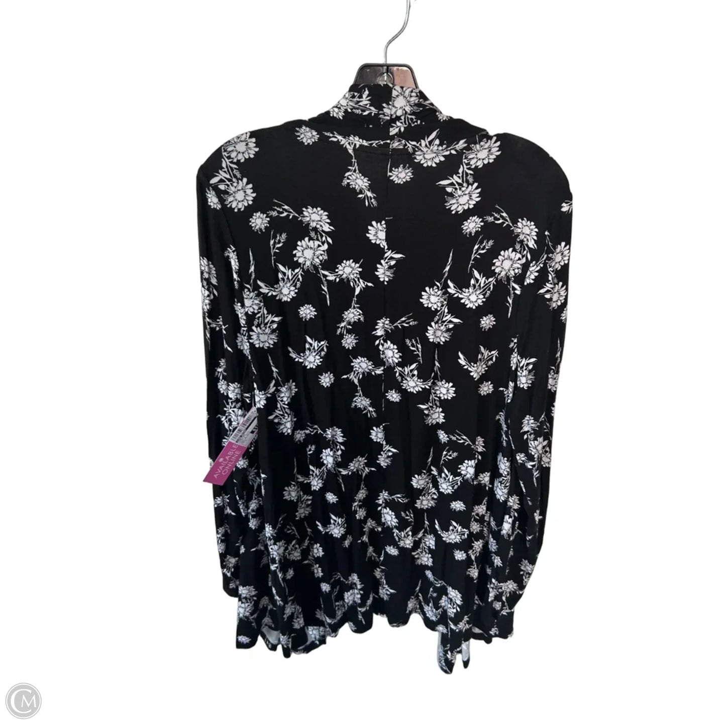 Cardigan By Lane Bryant In Black & White, Size: L