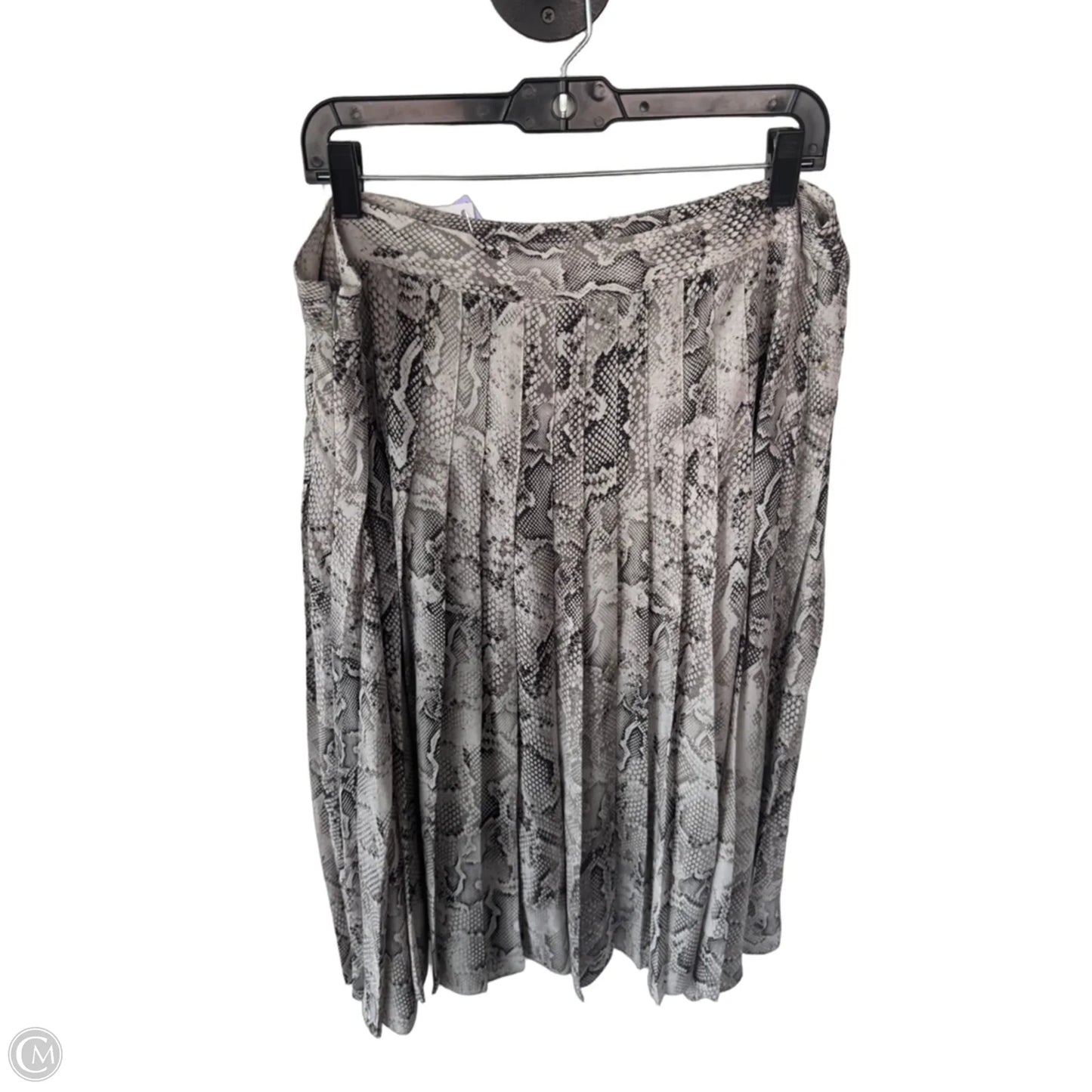 Skirt Midi By White House Black Market In Snakeskin Print, Size: 16