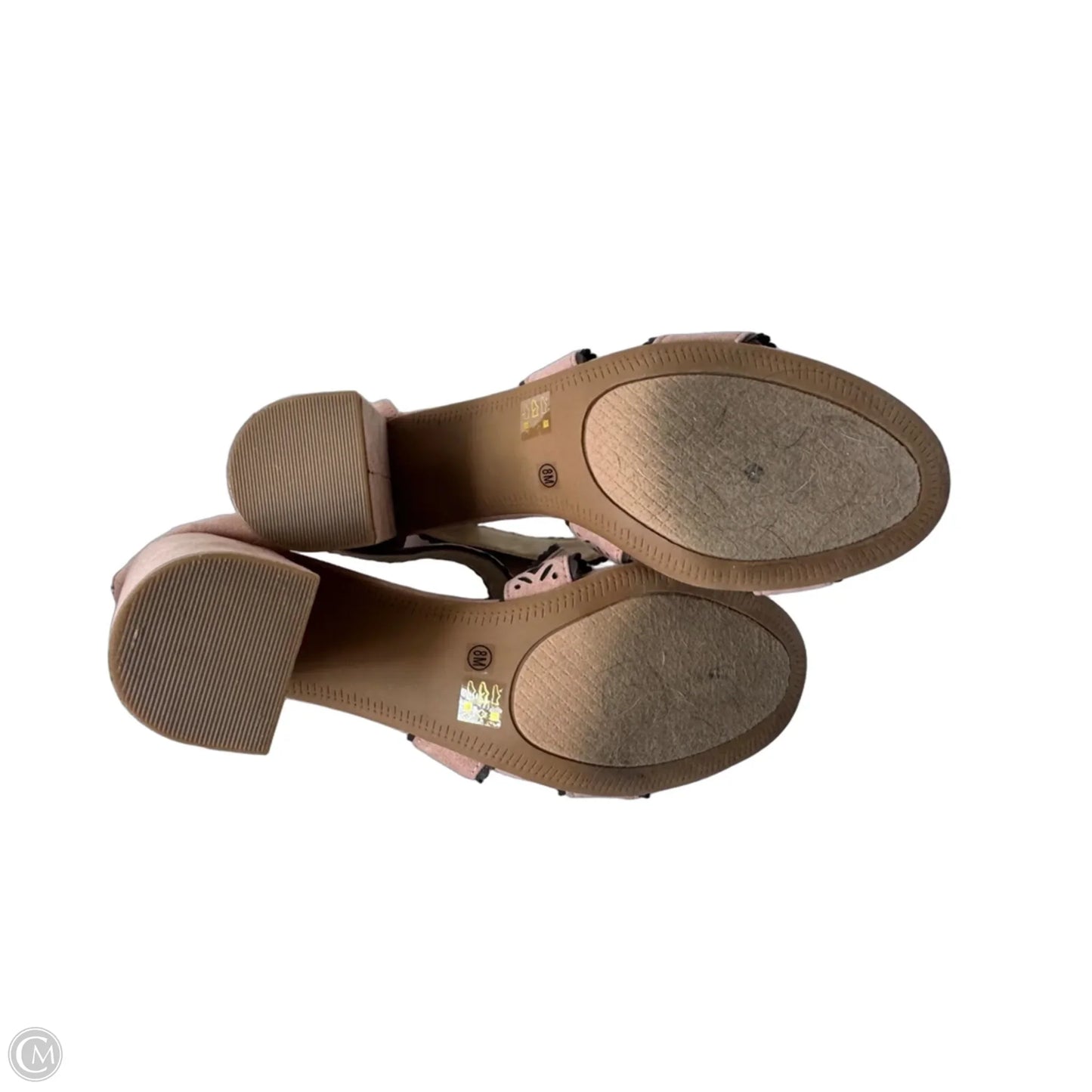Sandals Heels Block By Cl By Chinese Laundry In Pink, Size: 8