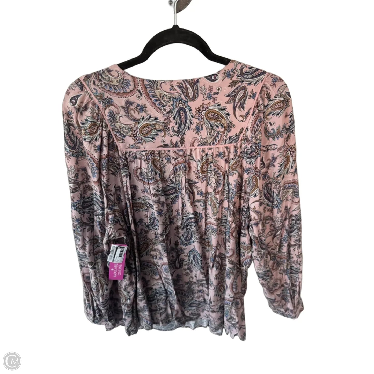 Top Long Sleeve By J. Jill In Pink & Purple, Size: Xl