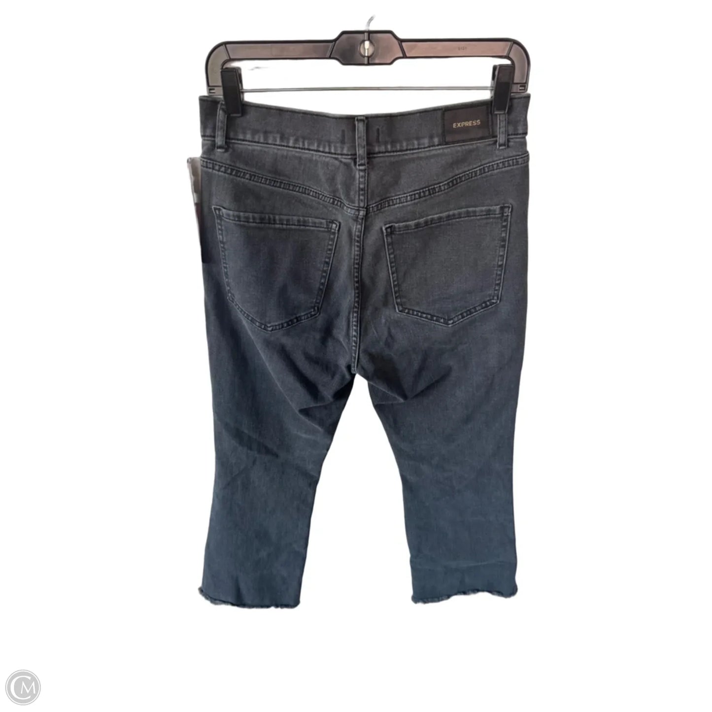 Jeans Straight By Express In Grey Denim, Size: 6