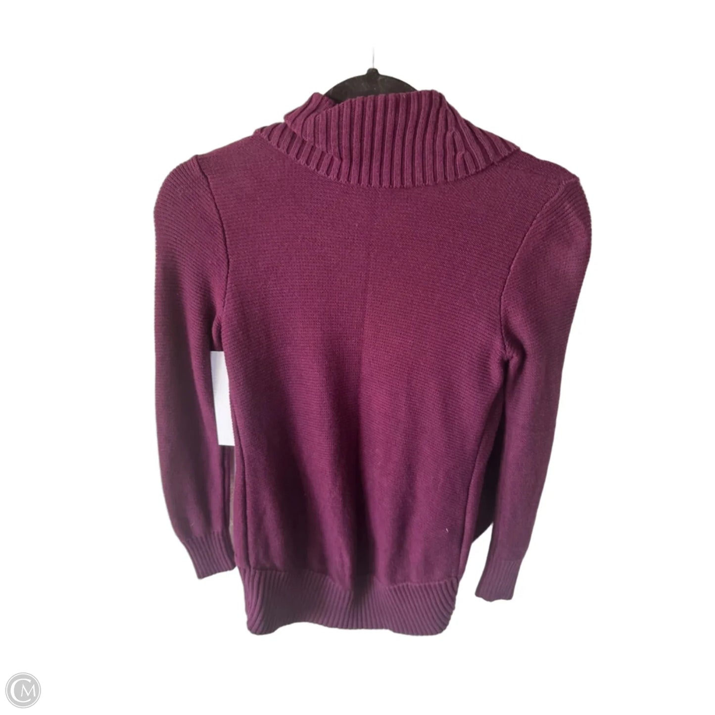 Sweater Cardigan By Eddie Bauer In Purple, Size: Xs