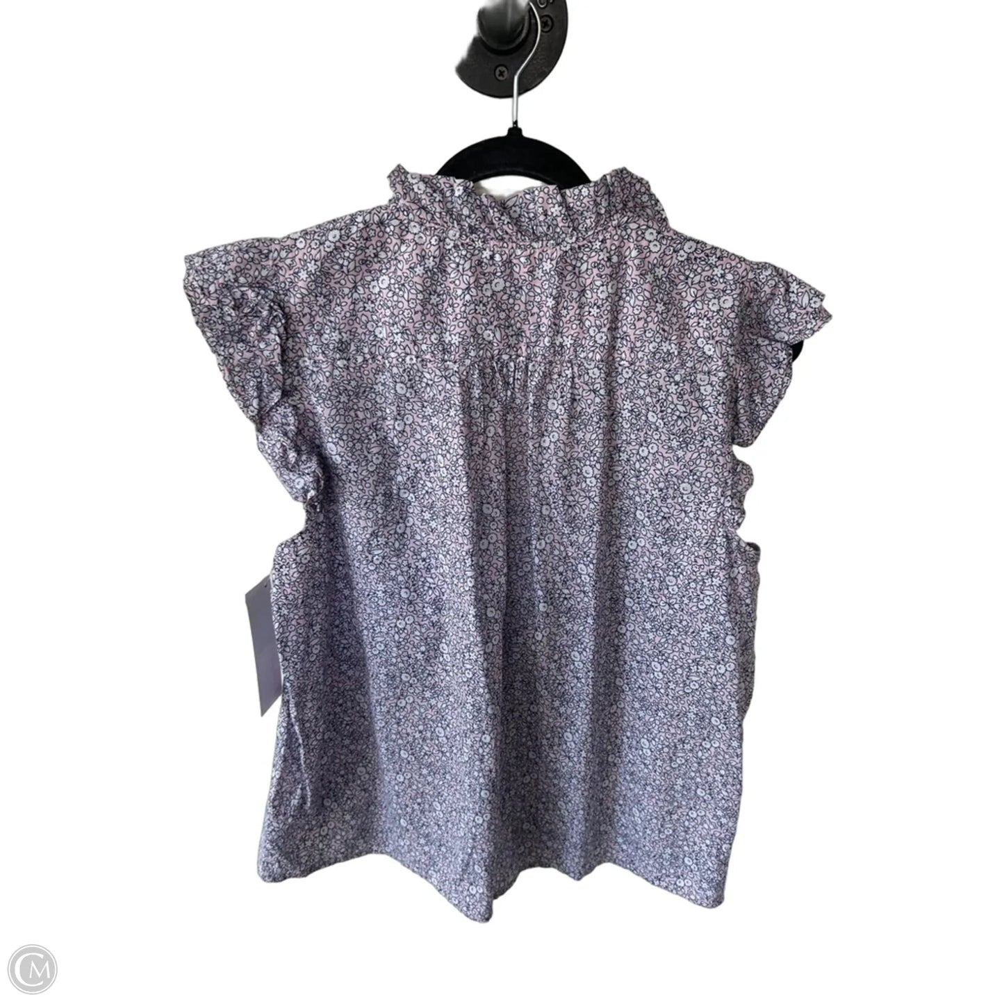 Top Short Sleeve By J. Crew In Blue & Pink, Size: M