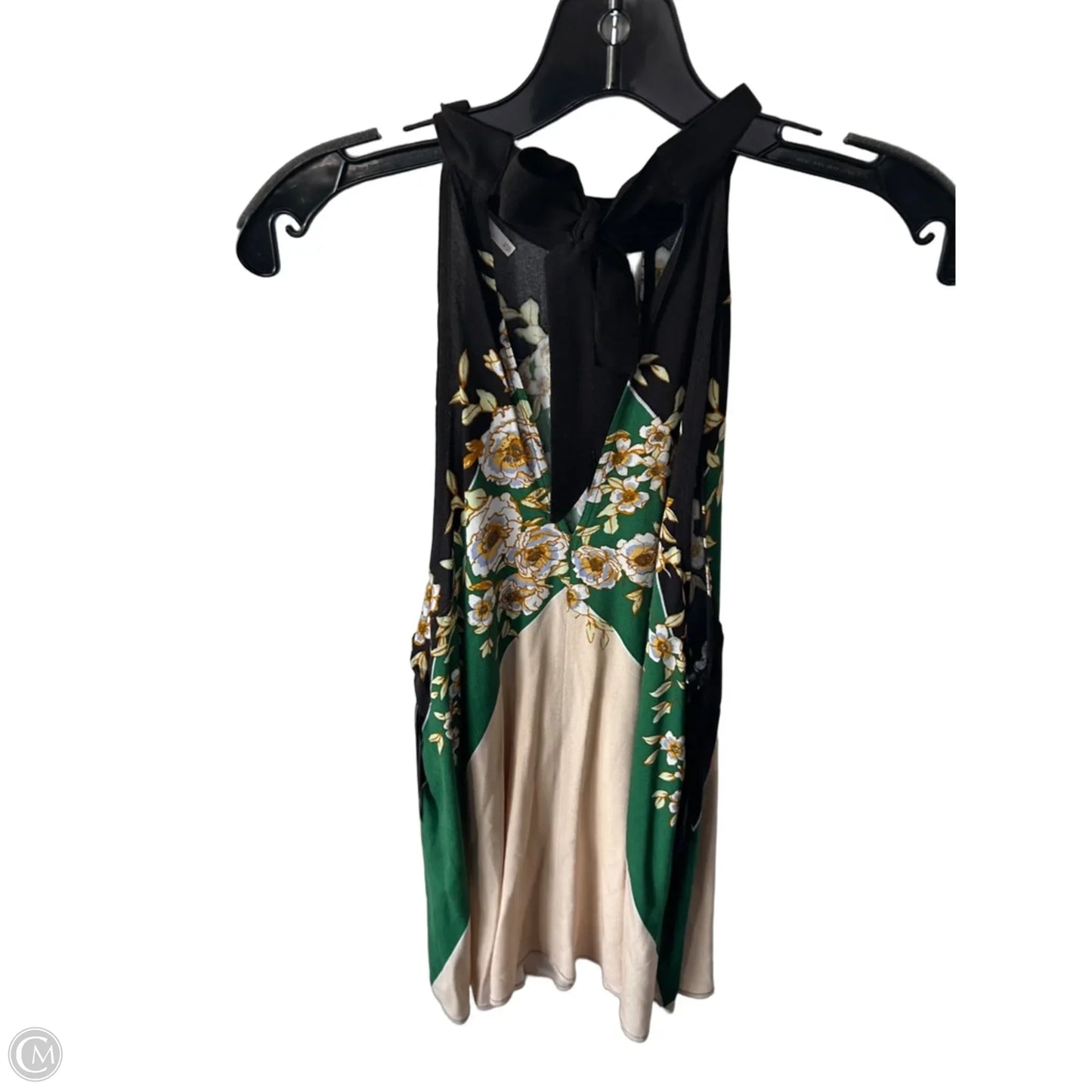Tunic Sleeveless By Free People In Green & Tan, Size: Xs