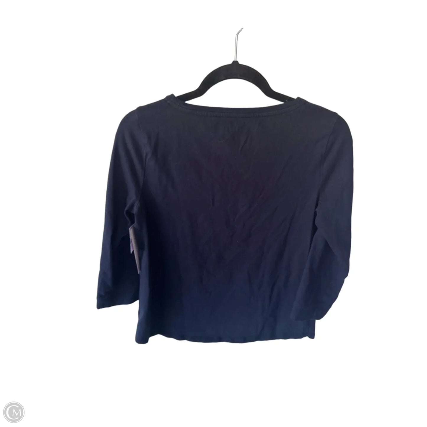 Top 3/4 Sleeve Basic By Talbots In Blue & White, Size: S