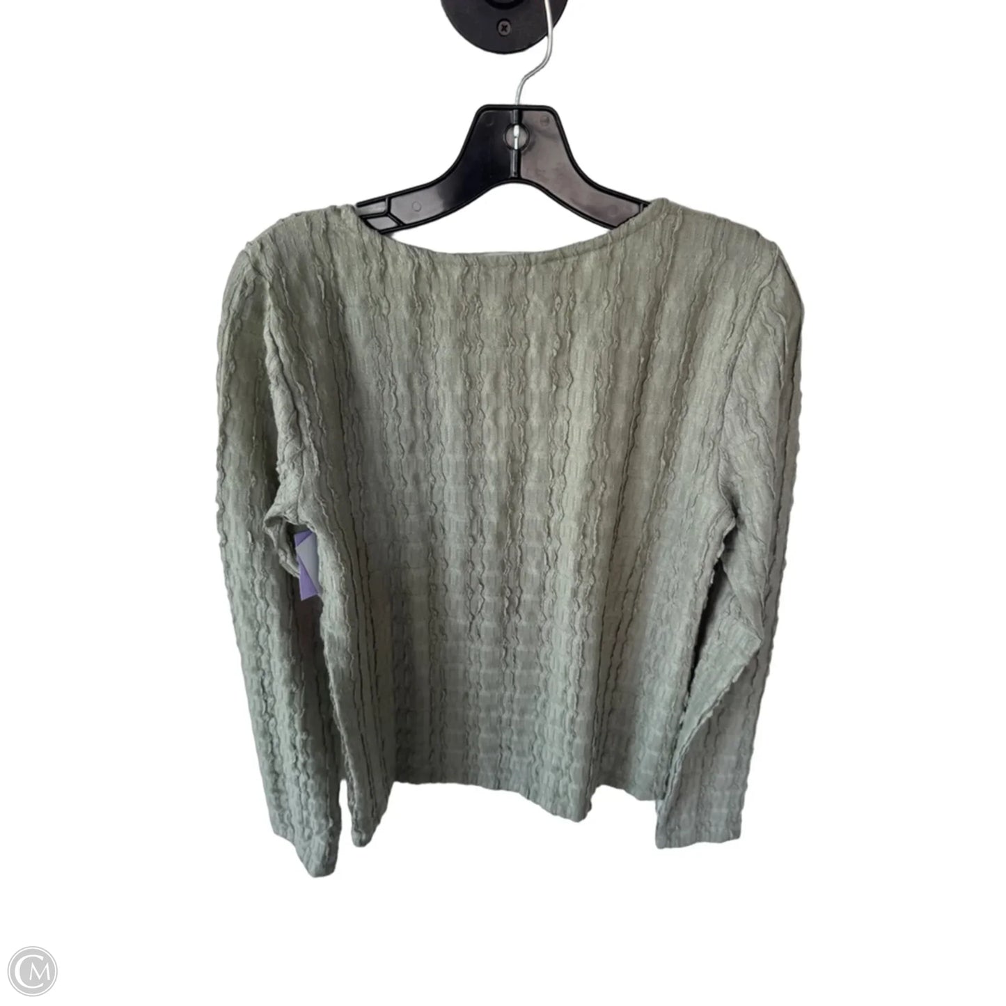Top Long Sleeve By Loft In Green, Size: M