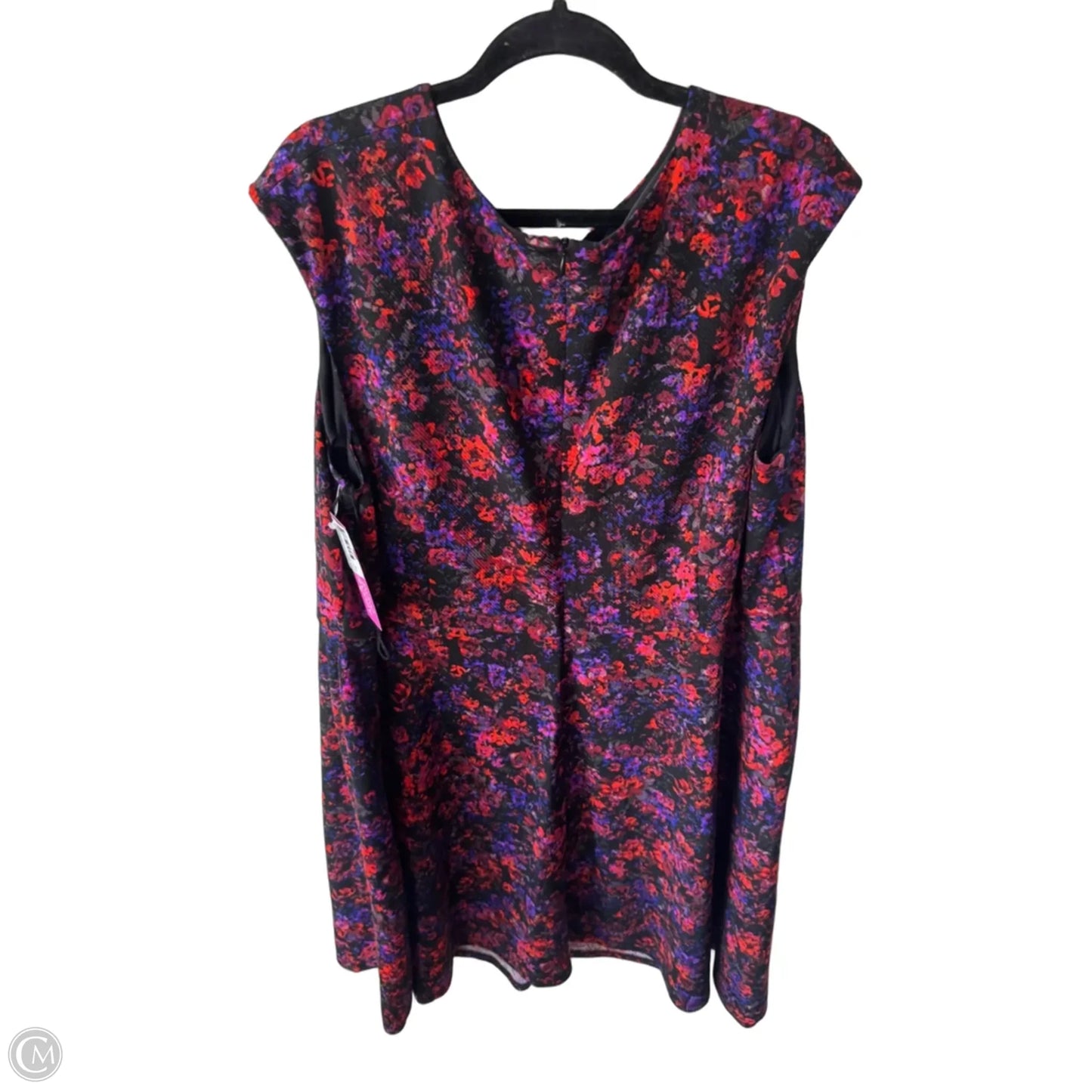 Dress Work By Clothes Mentor In Black & Purple, Size: 3x