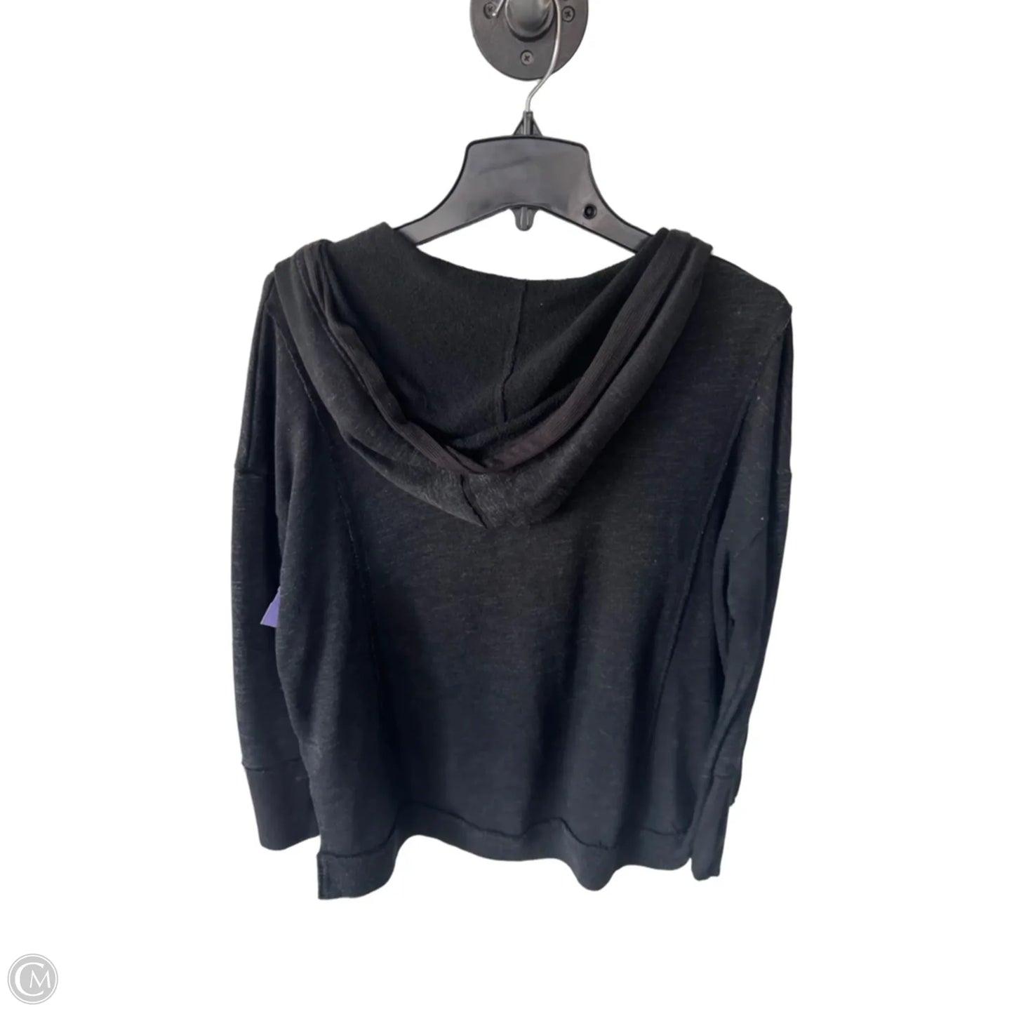 Sweatshirt Hoodie By Miss Me In Black & Tan, Size: S