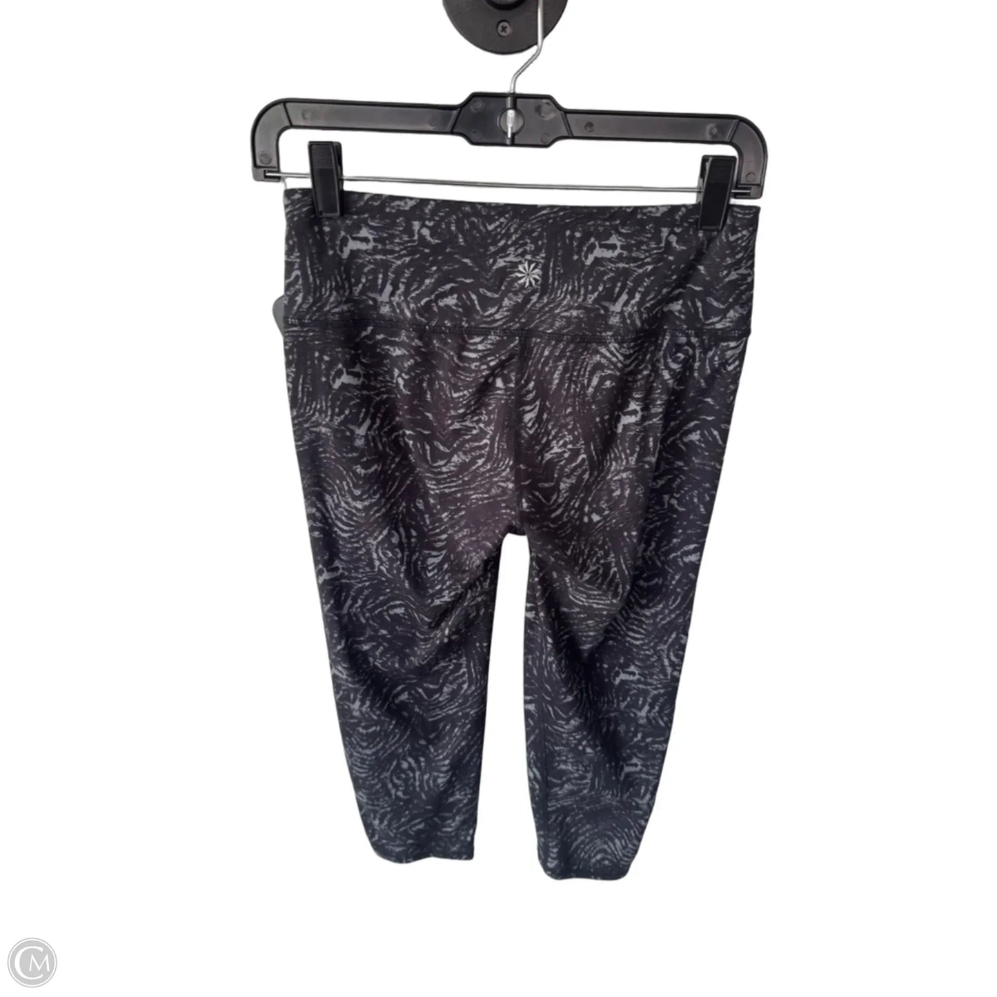 Athletic Leggings Capris By Athleta In Black & Grey, Size: 4