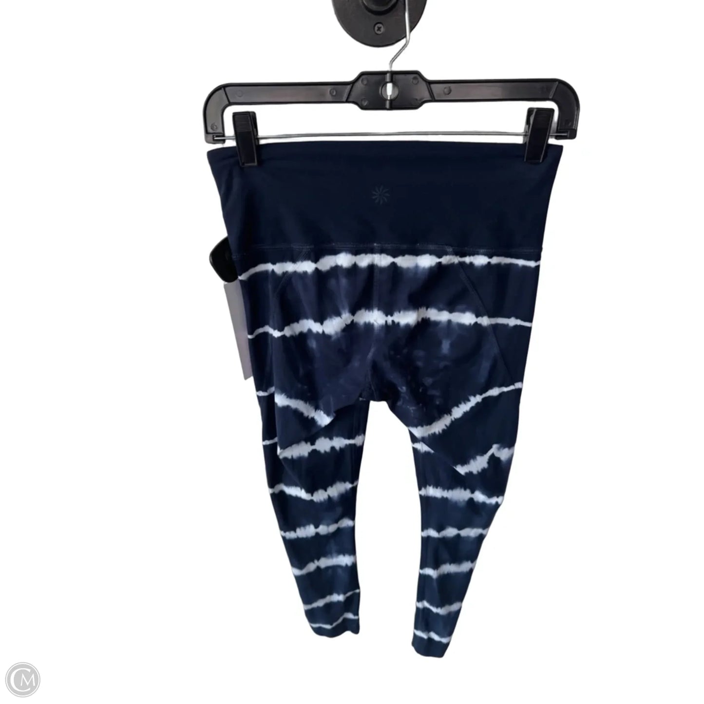 Athletic Leggings Capris By Athleta In Blue & White, Size: 4