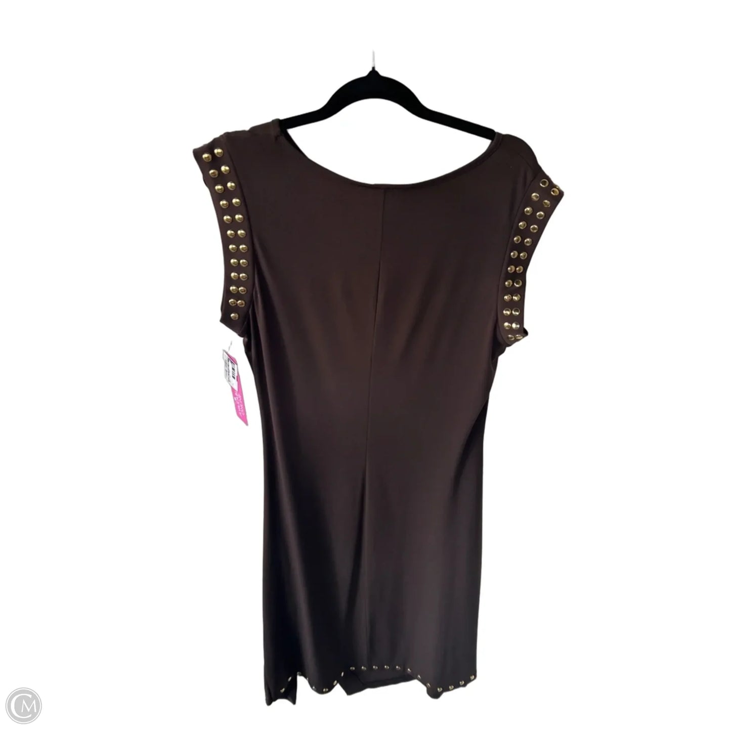 Dress Party Midi By Michael By Michael Kors In Brown & Gold, Size: L