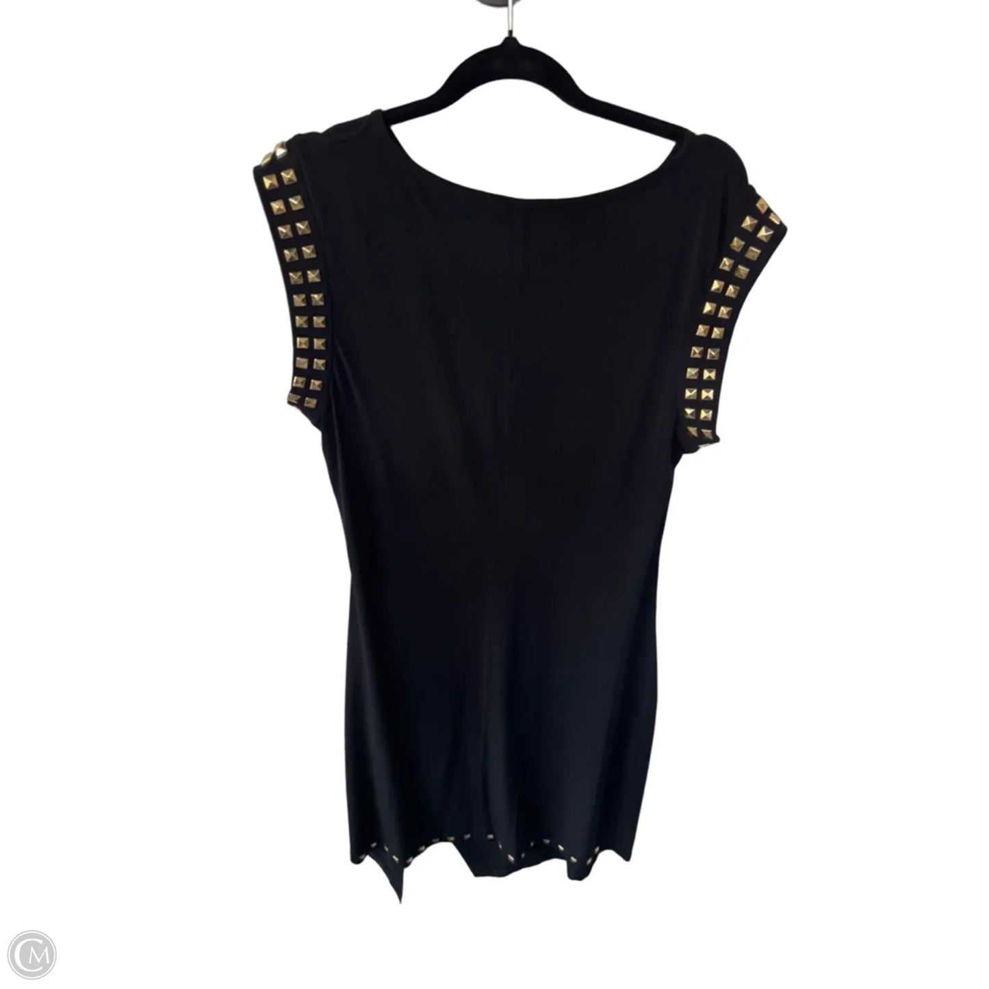 Dress Party Midi By Michael By Michael Kors In Black & Gold, Size: L