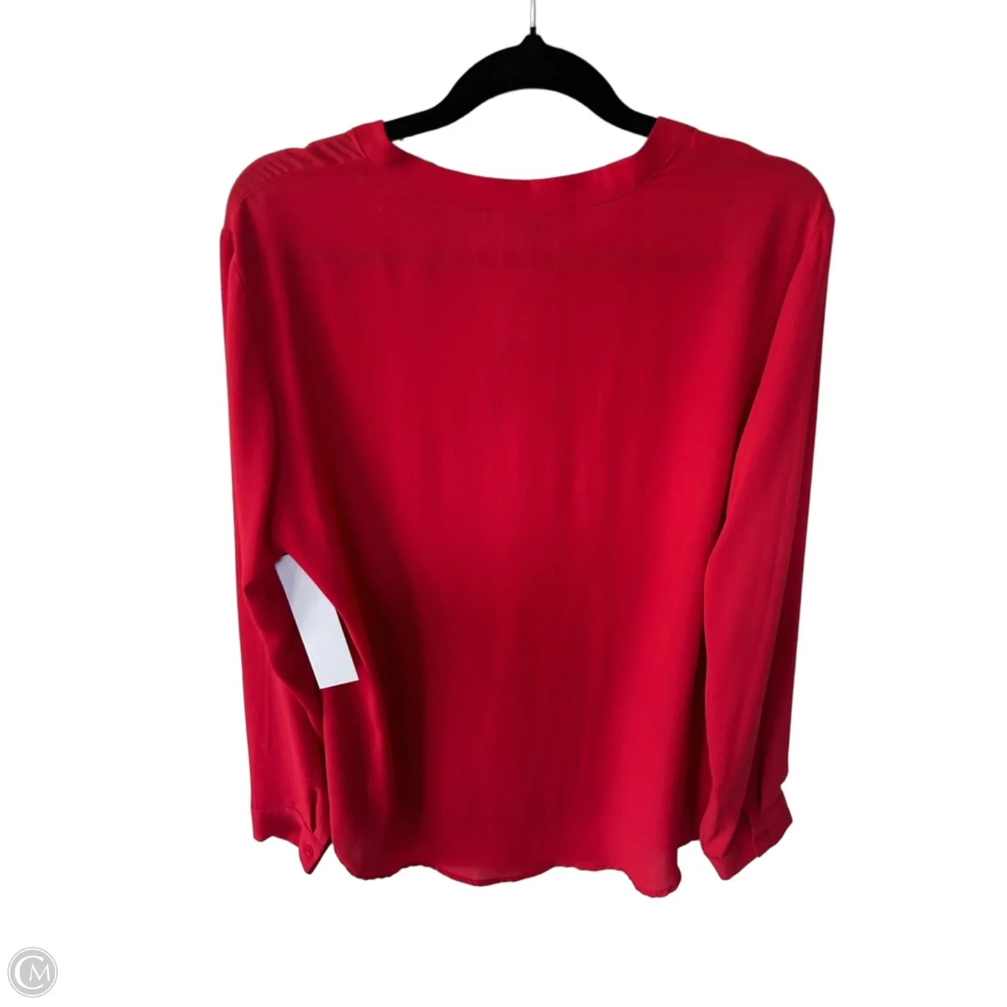 Top Long Sleeve By Ro & De In Red, Size: L