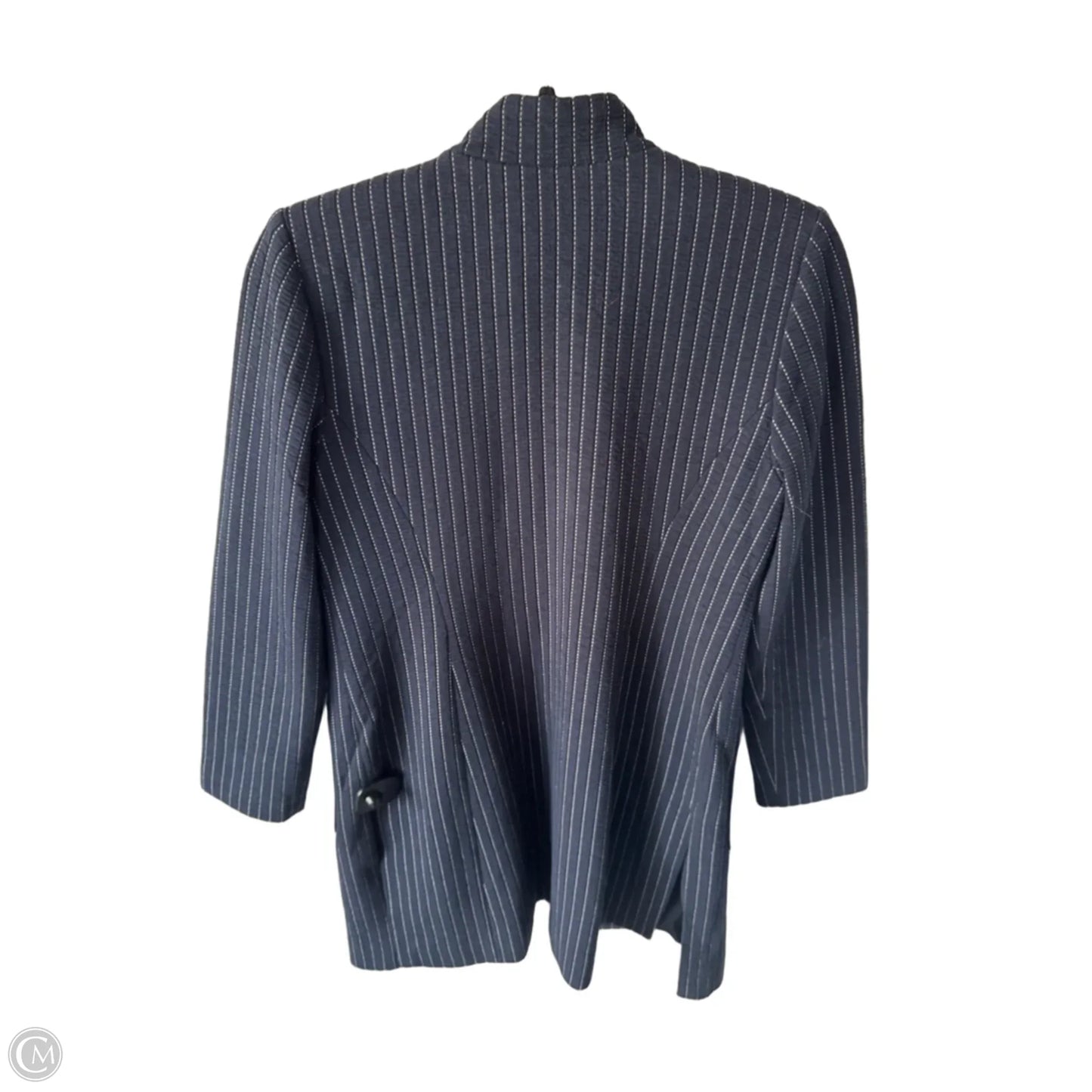 Blazer By Chicos In Blue & White, Size: S