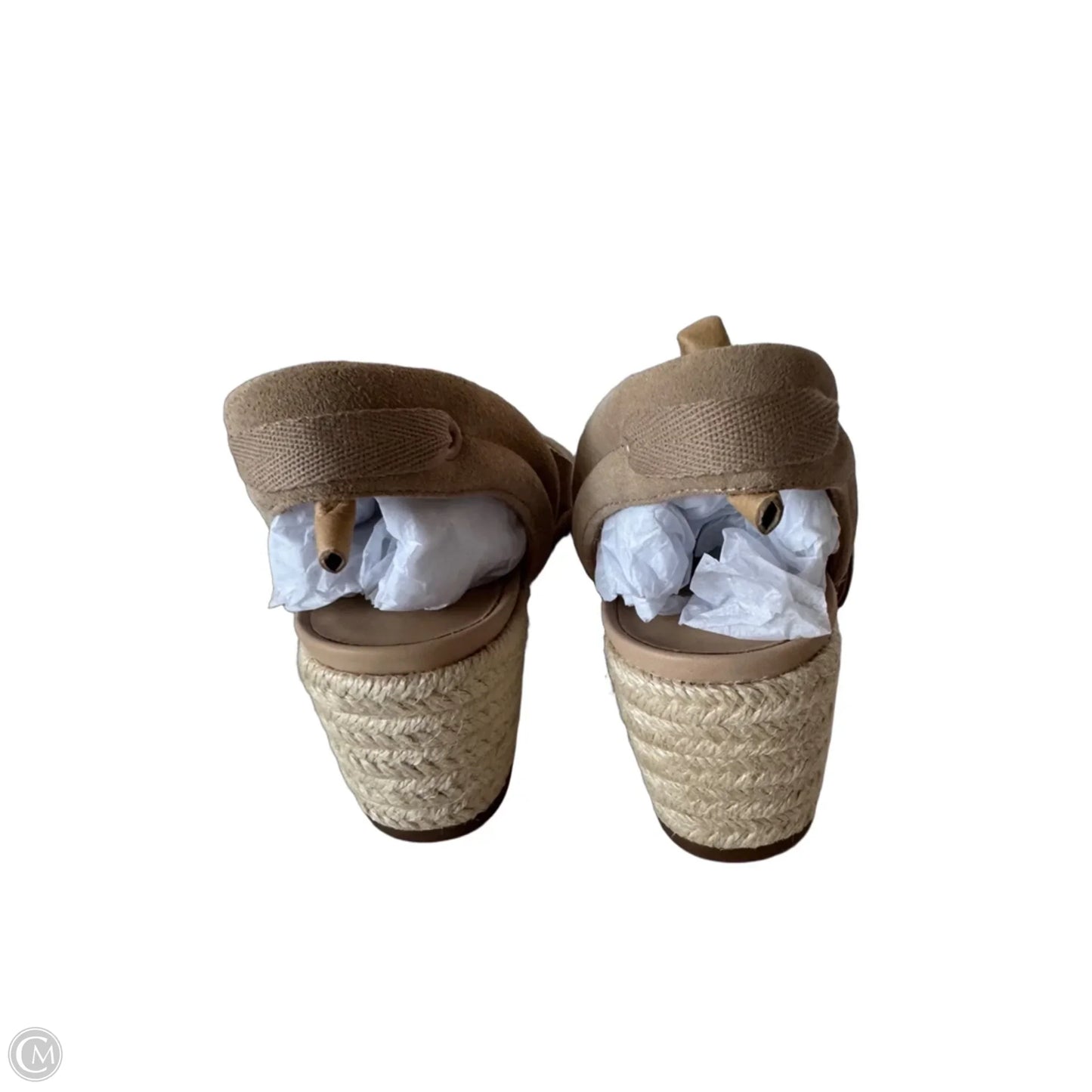 Shoes Heels Wedge By Abeo In Tan, Size: 9.5