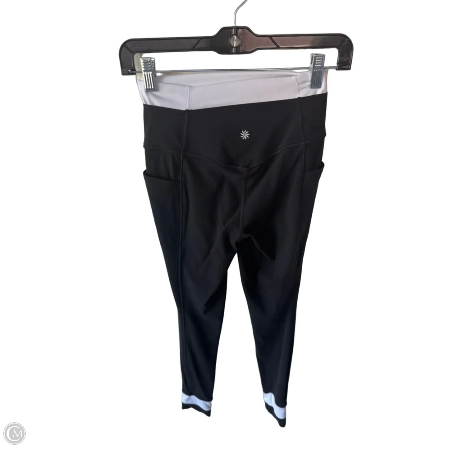 Athletic Leggings By Athleta In Black & White, Size: Xs