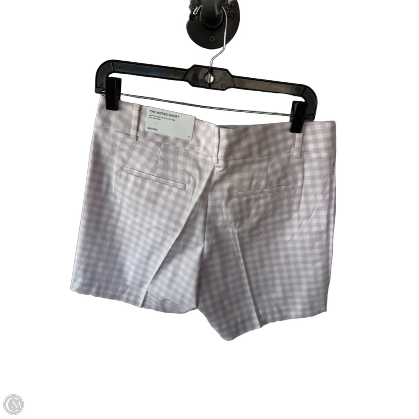 Shorts By Ann Taylor In Purple & White, Size: 6