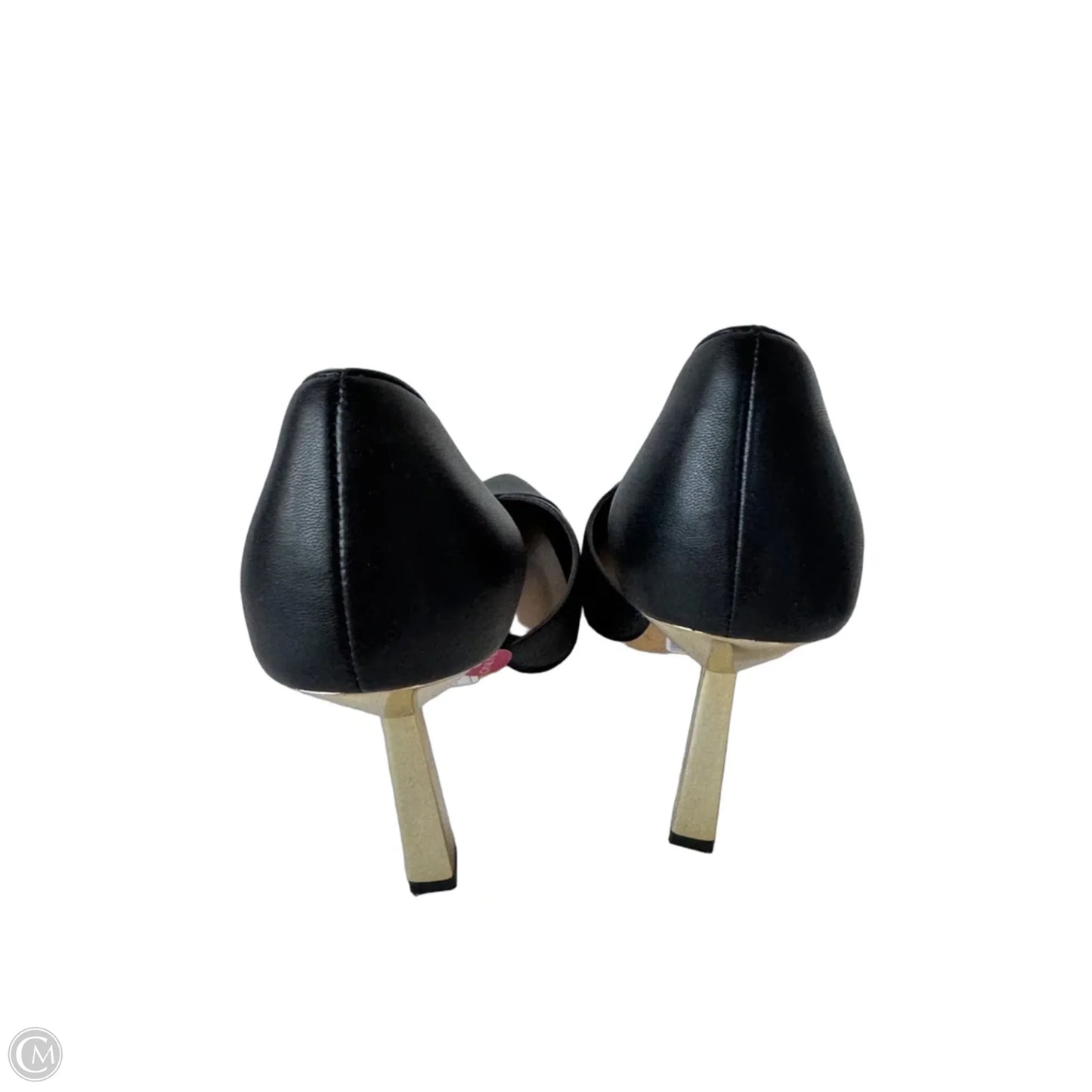 Shoes Heels Stiletto By Aldo In Black & Gold, Size: 8.5