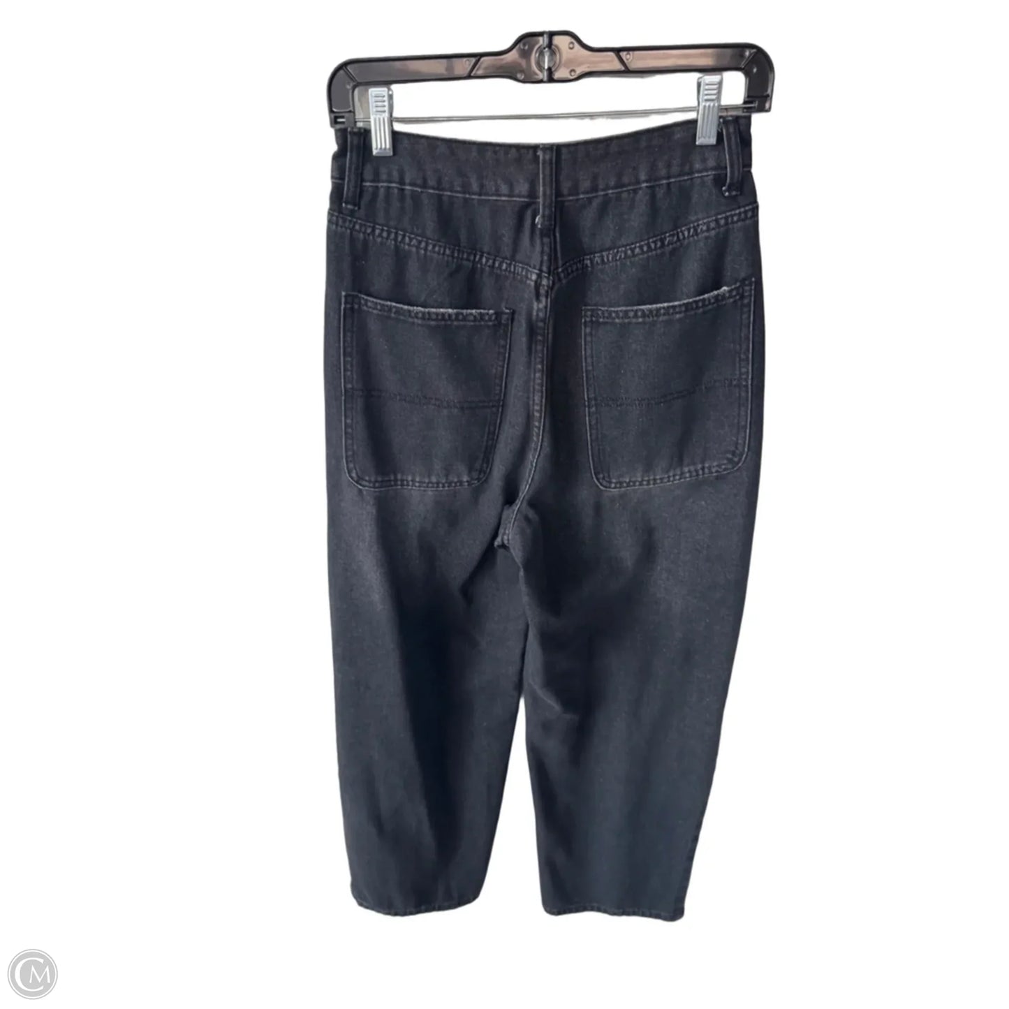 Jeans Wide Leg By Clothes Mentor In Black Denim, Size: 4