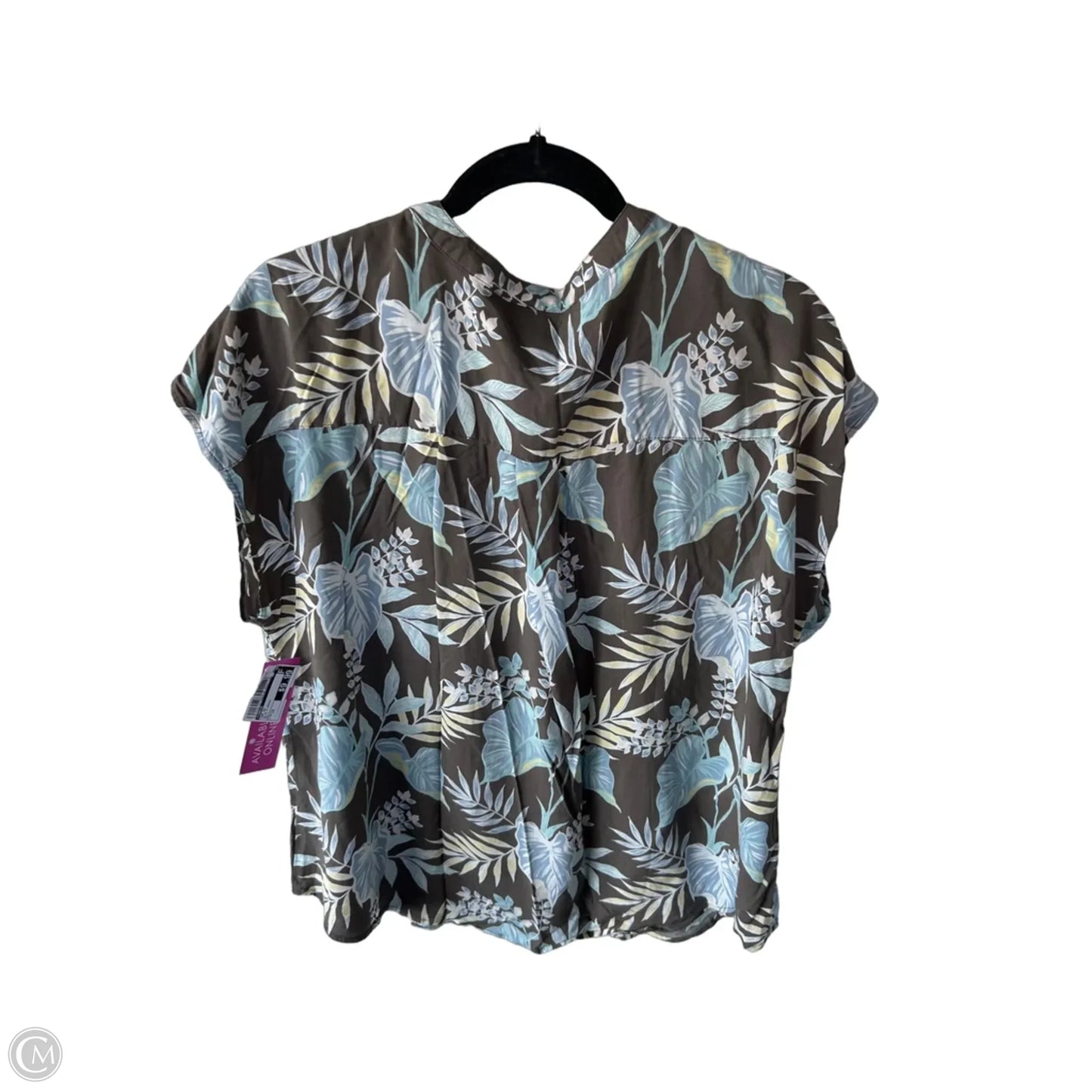 Top Short Sleeve By Torrid In Blue & Brown, Size: 1x
