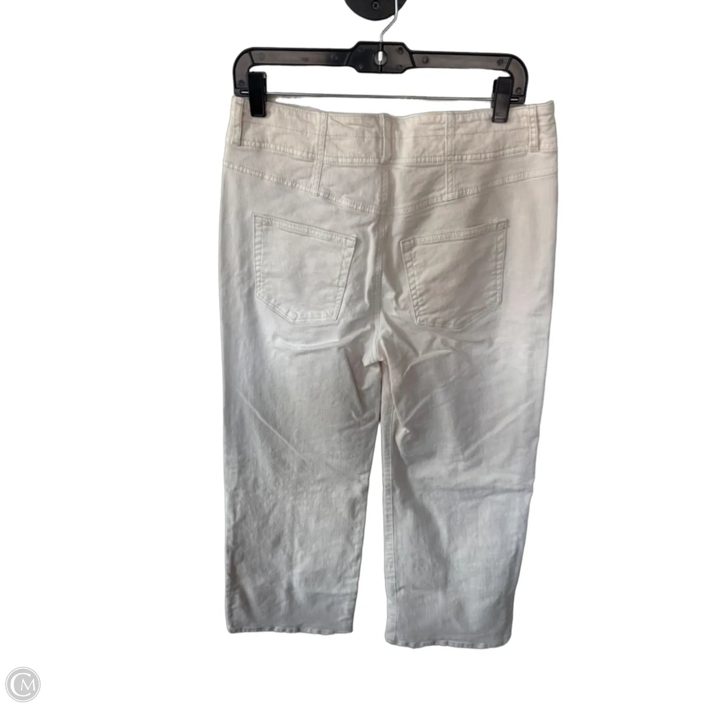 Jeans Wide Leg By Loft In Cream Denim, Size: 6