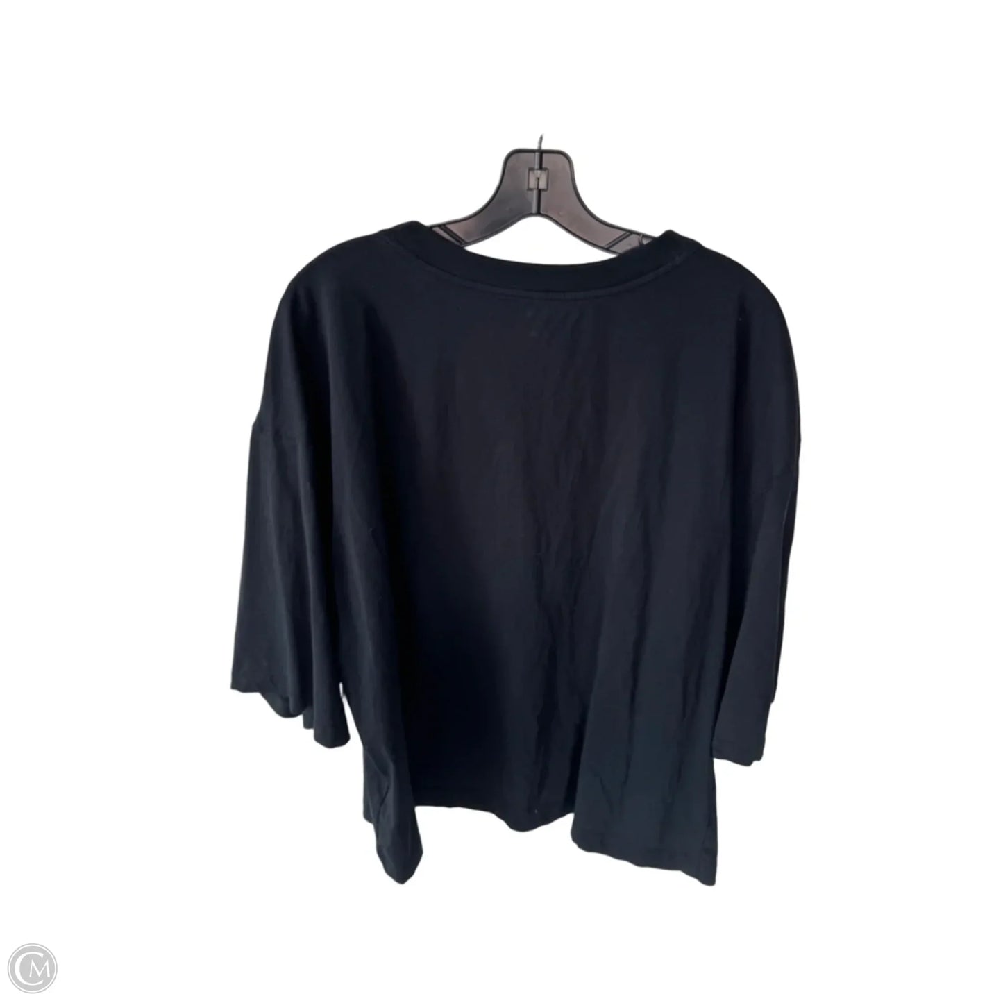 Top Short Sleeve Basic By Maeve In Black, Size: L