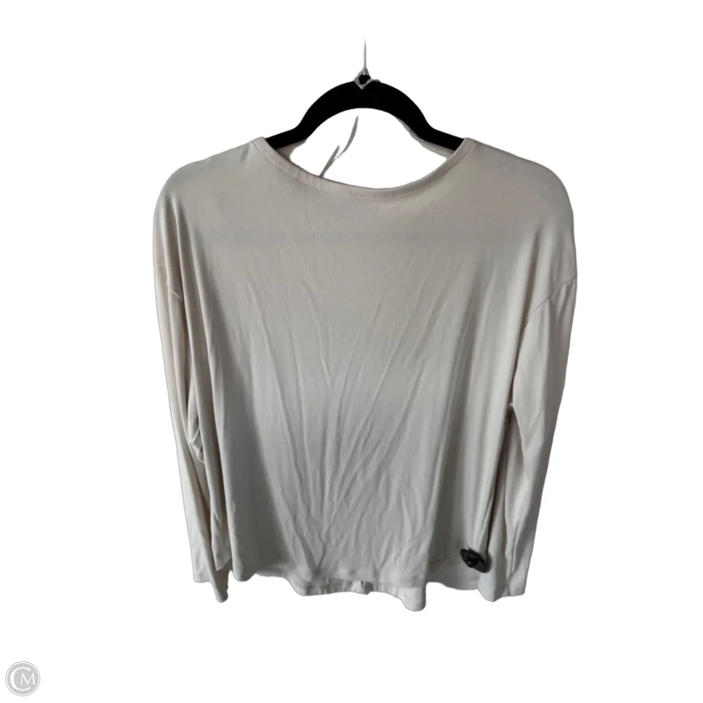 Athletic Top Long Sleeve Crewneck By Lululemon In Cream, Size: L