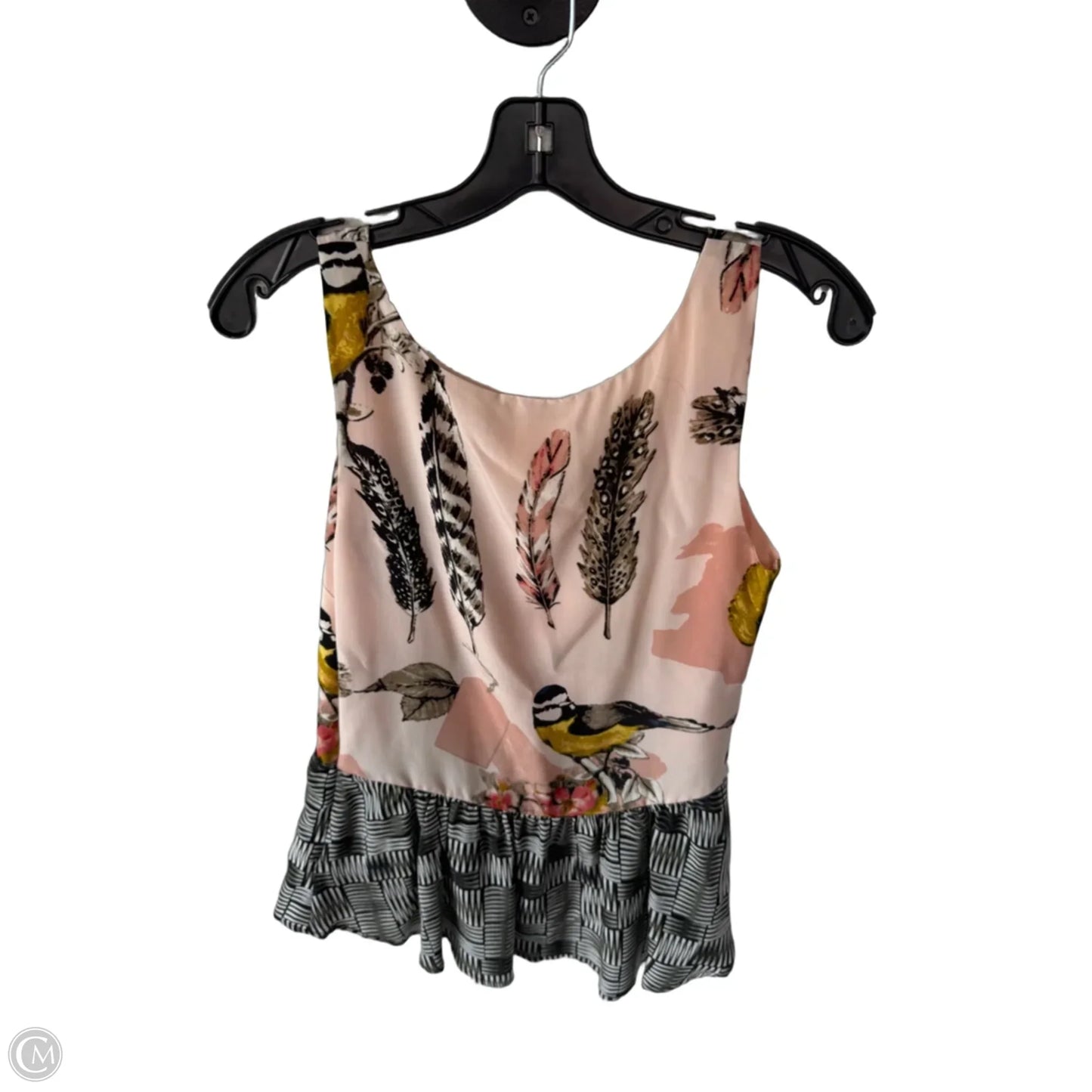 Top Sleeveless By Maeve In Green & Pink, Size: S