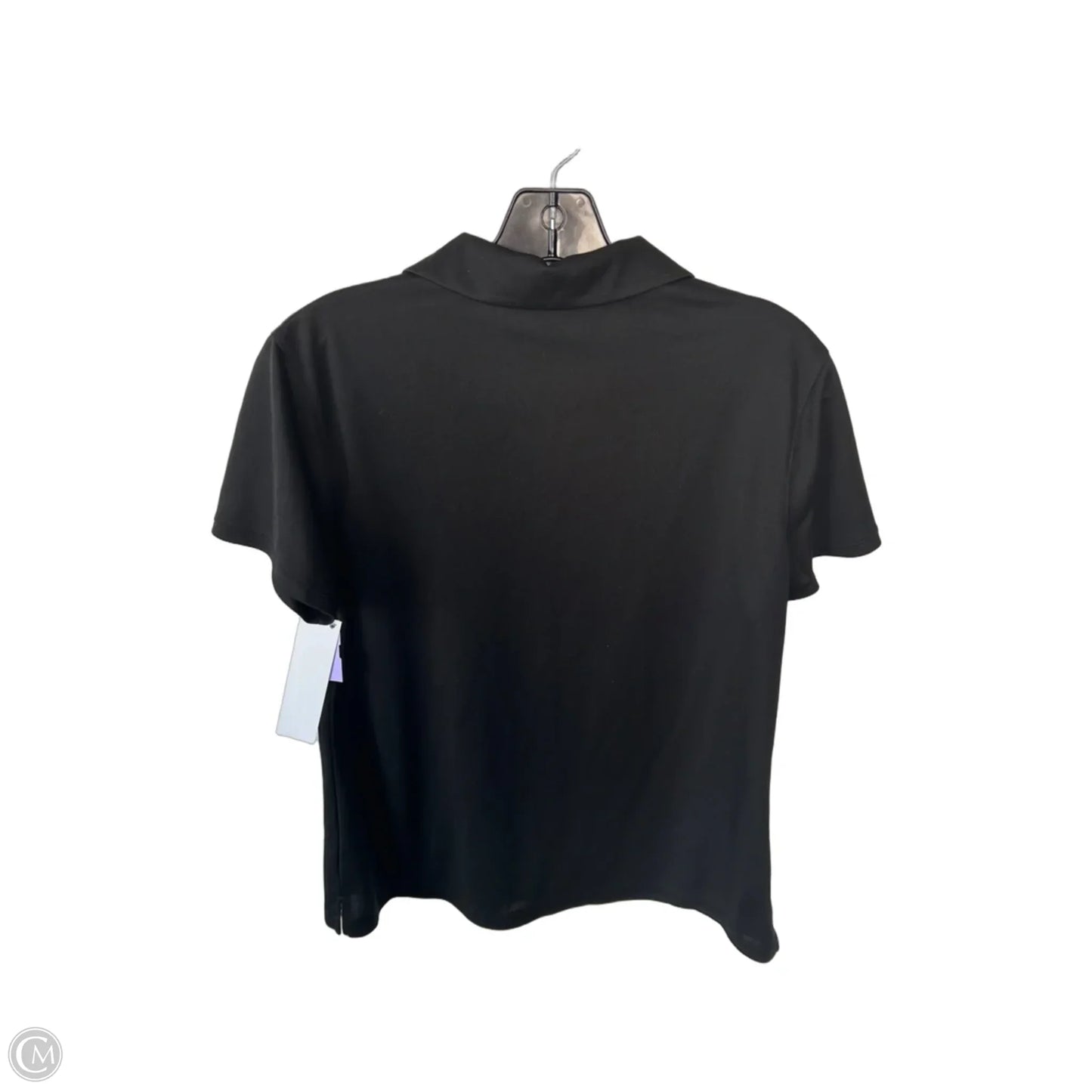 Athletic Top Short Sleeve By Nike In Black, Size: M