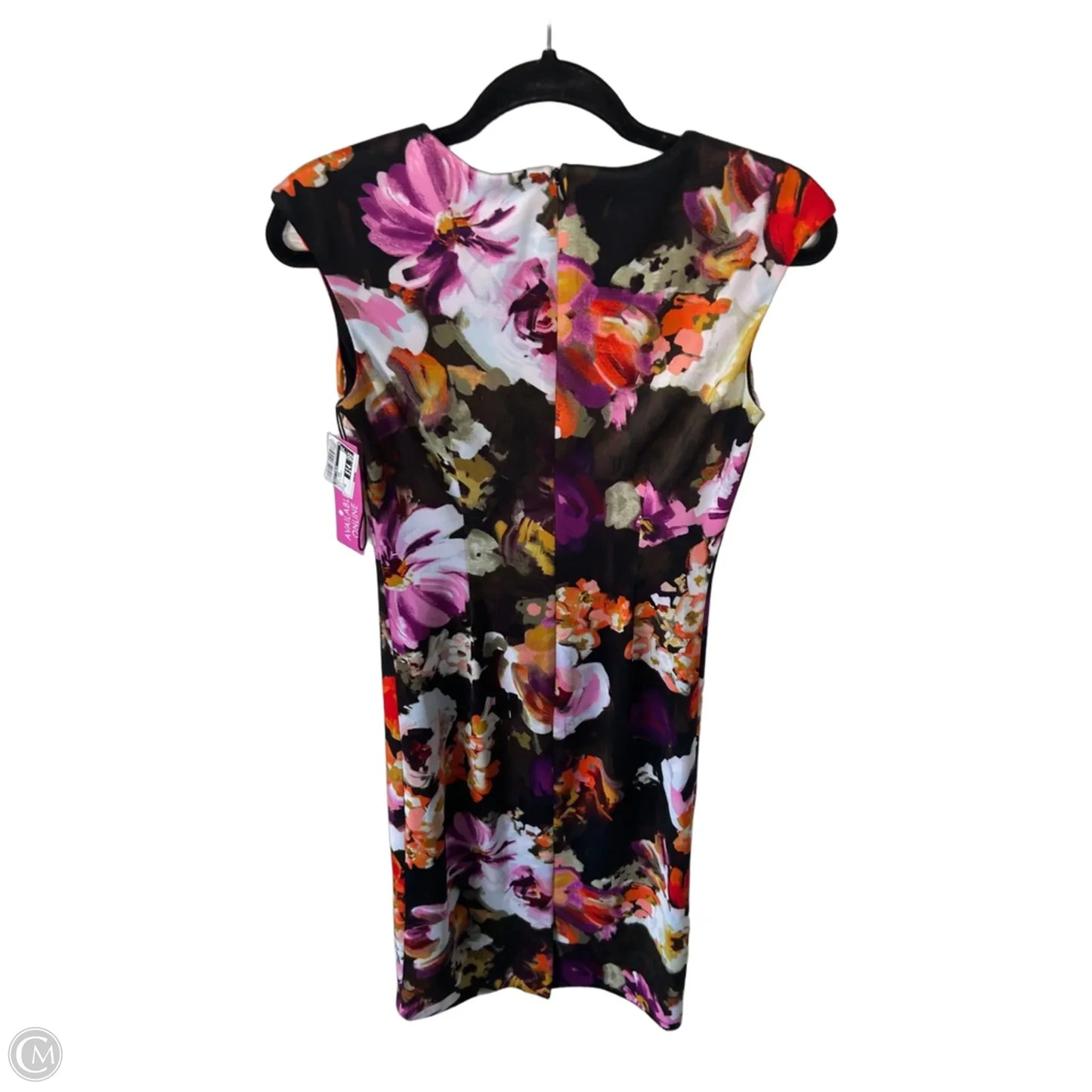 Dress Work By Maggy London In Black & Purple, Size: Xs