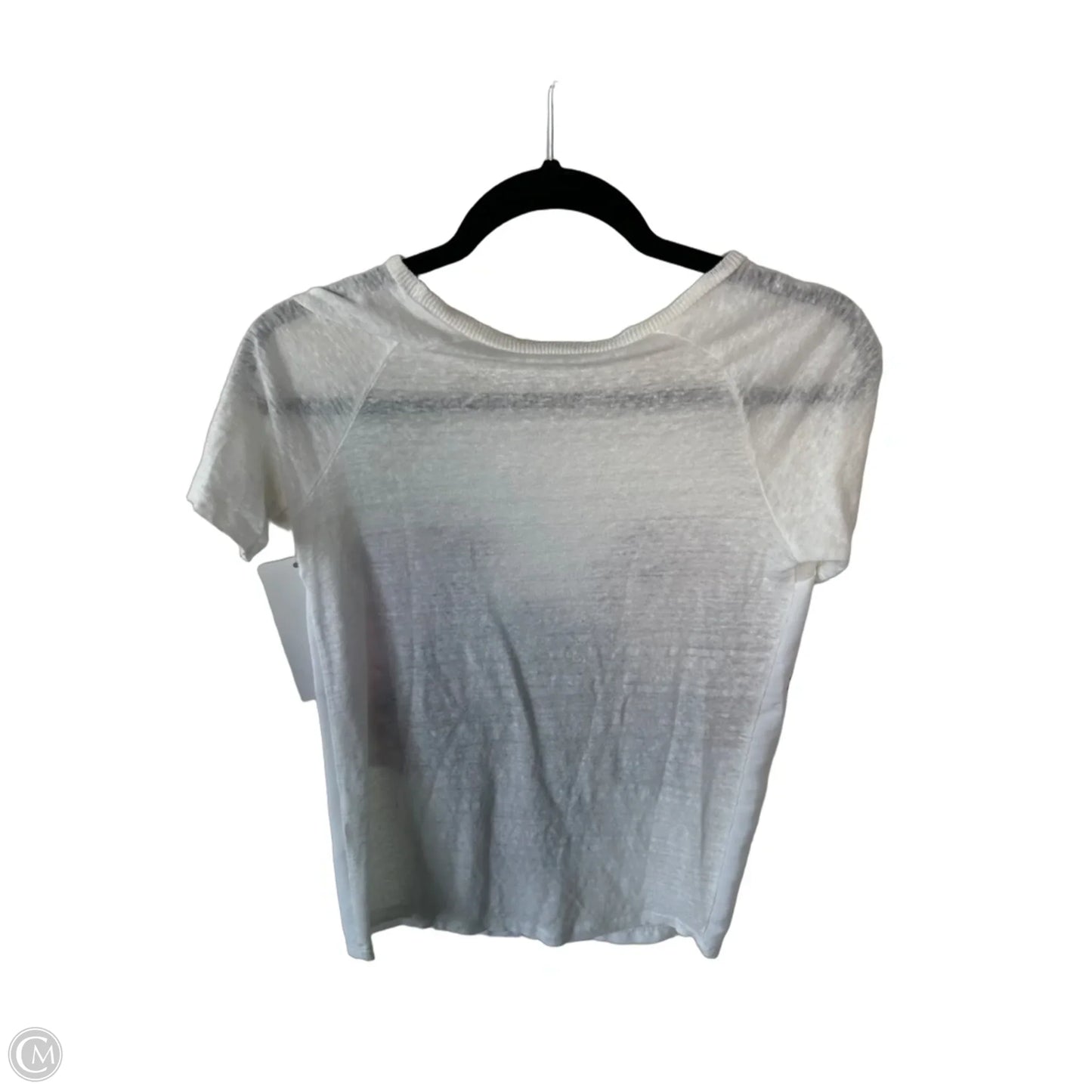 Sweater Short Sleeve By Zara In Cream, Size: S