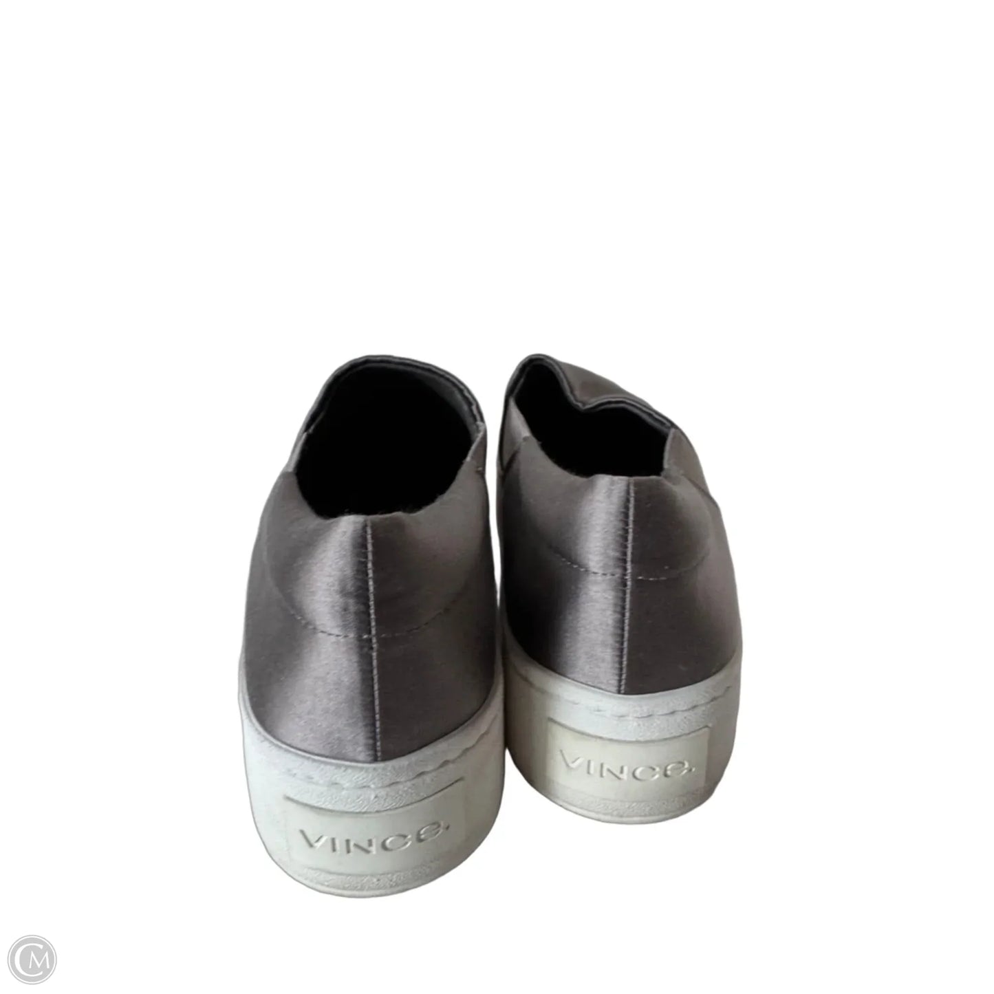 Shoes Sneakers By Vince In Silver, Size: 5.5