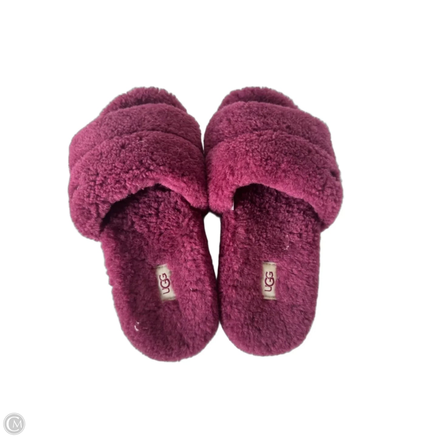 Slippers Designer By Ugg In Pink, Size: 7