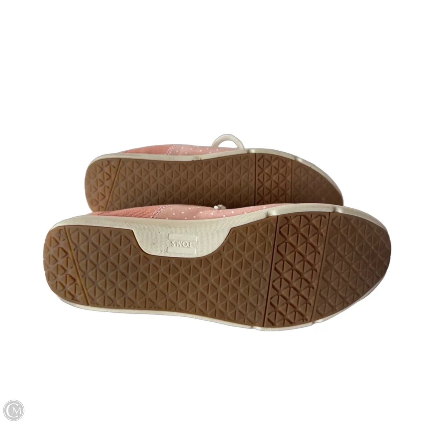 Shoes Sneakers By Toms In Pink & White, Size: 8.5