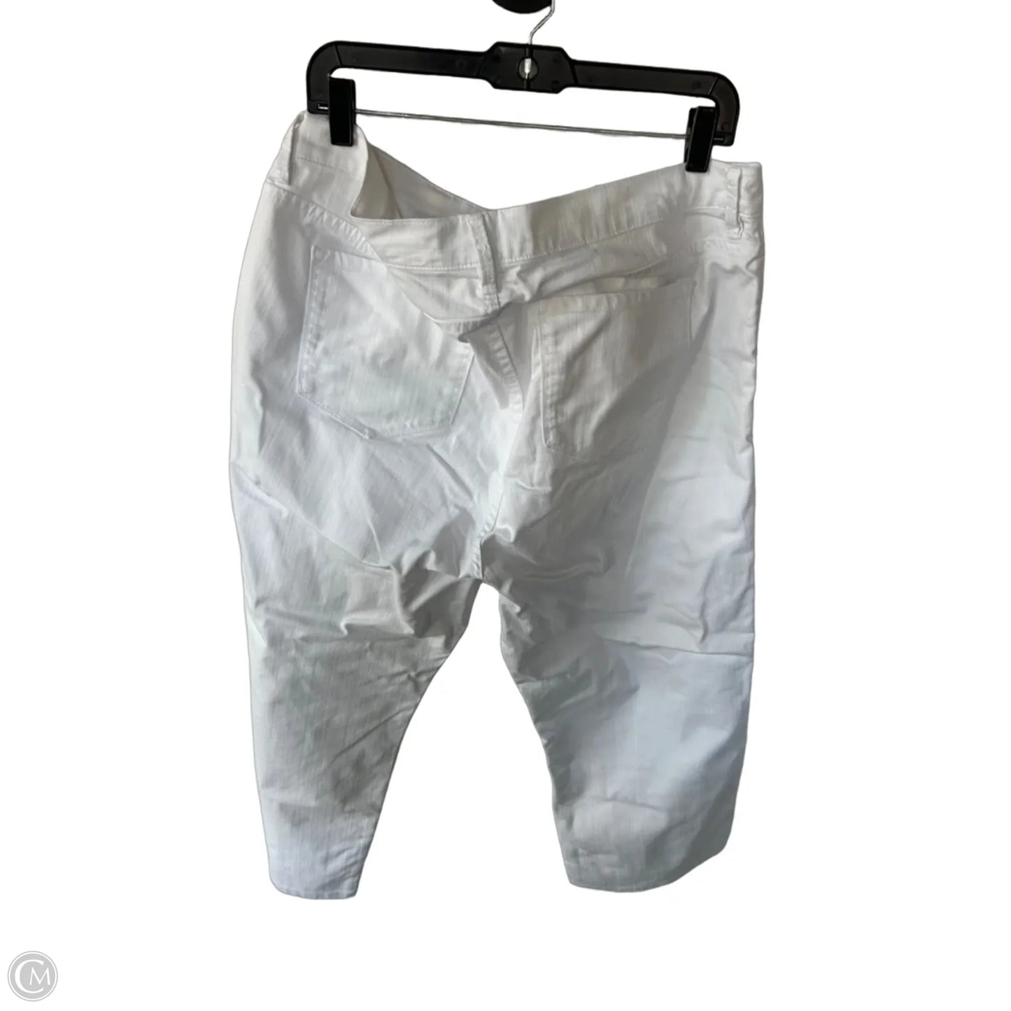 Jeans Straight By Not Your Daughters Jeans In White Denim, Size: 18