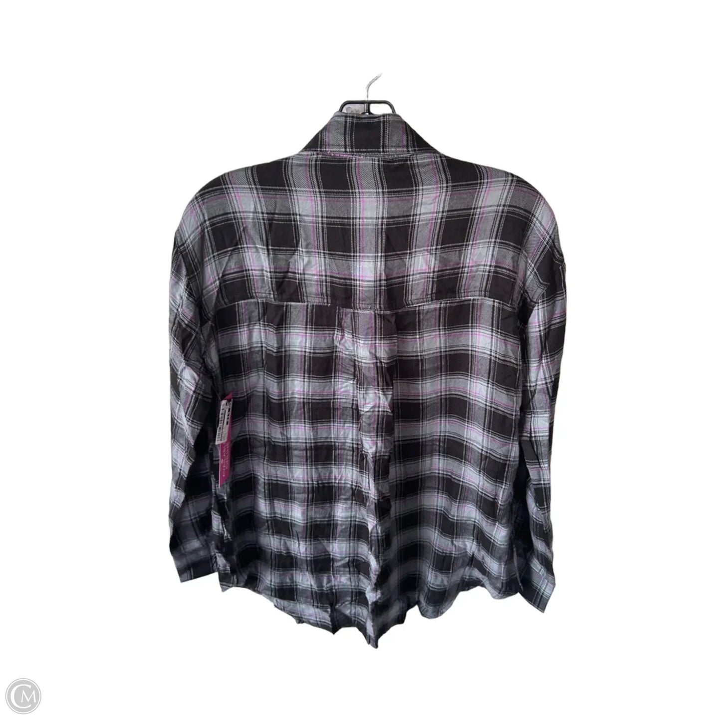 Top Long Sleeve By Allison Joy In Black & Grey, Size: S