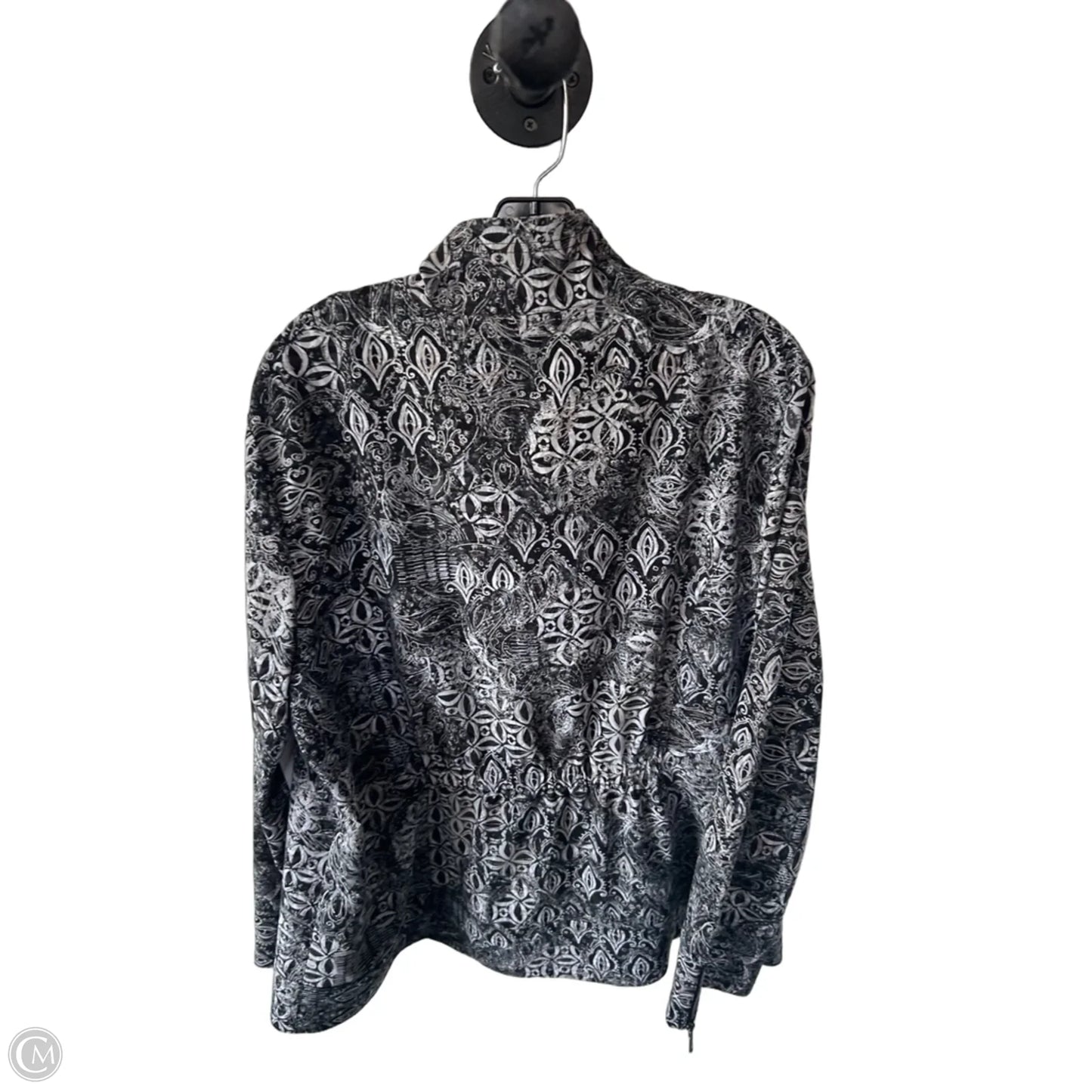 Jacket Other By Zenergy By Chicos In Black & Grey, Size: Xl