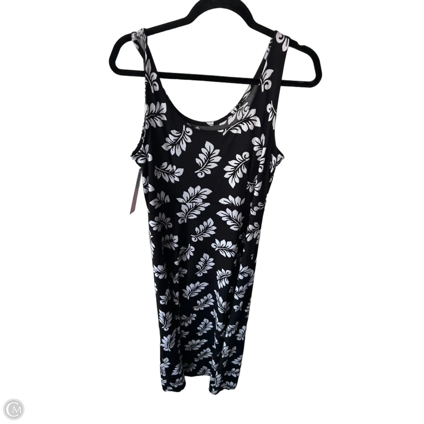 Dress Casual Maxi By Talbots In Black & White, Size: L