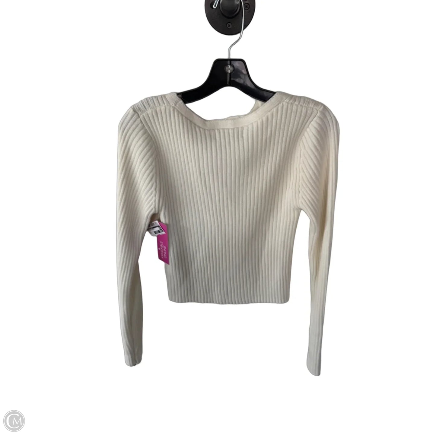 Sweater Cardigan By Happily Grey In Cream, Size: M